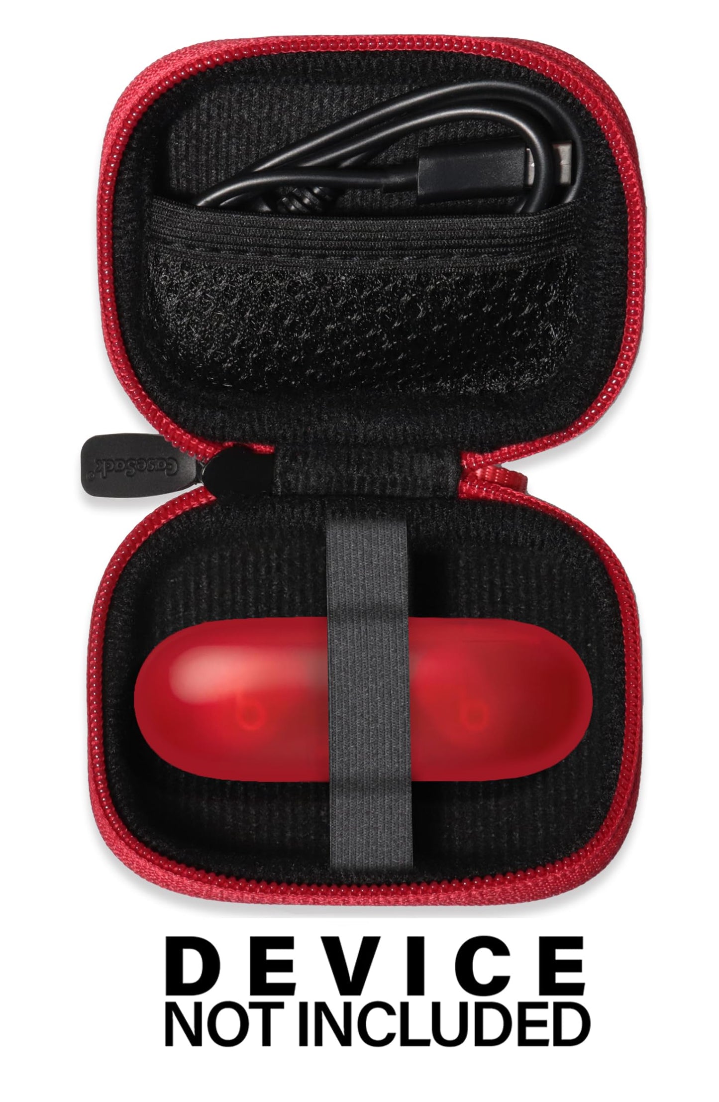 CaseSack Case for Beats Solo Buds - Wireless Bluetooth Earbuds (Red)