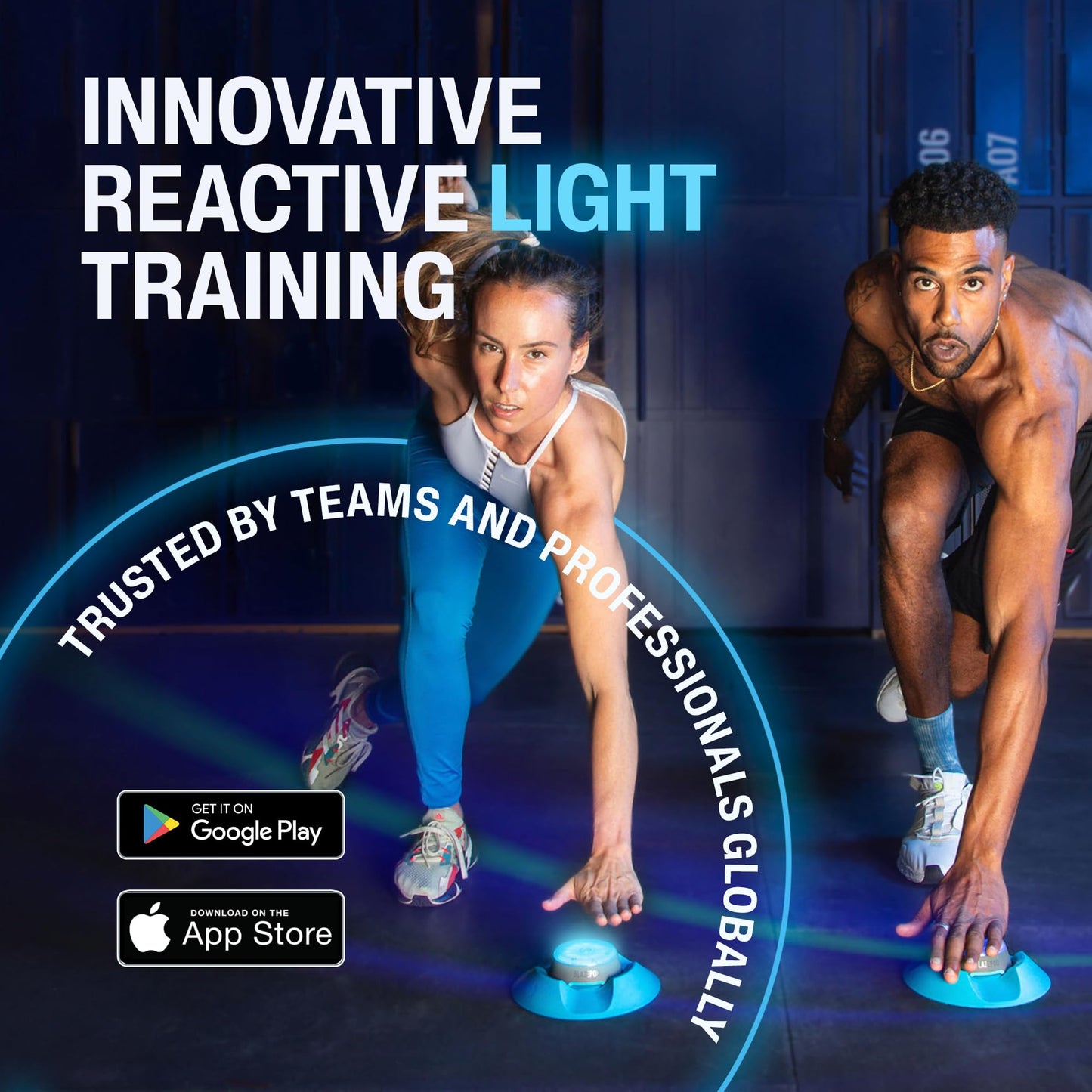 BlazePod Reaction Training Kit Smart Pods for Speed, Agility & Cognitive Drills - Trainer Bundle- App Access Included (6 Pods + 6 X Pod Bases)