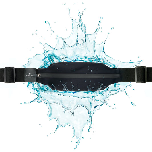 Back Bay Slim Running Belt for Women & Men [Fits ALL Phones], Runners Fanny Pack for Men, Money Belt, Running Gear Gift, Waist Bag Workout Gear, iPhone Runner's Phone Holder Waist Pack