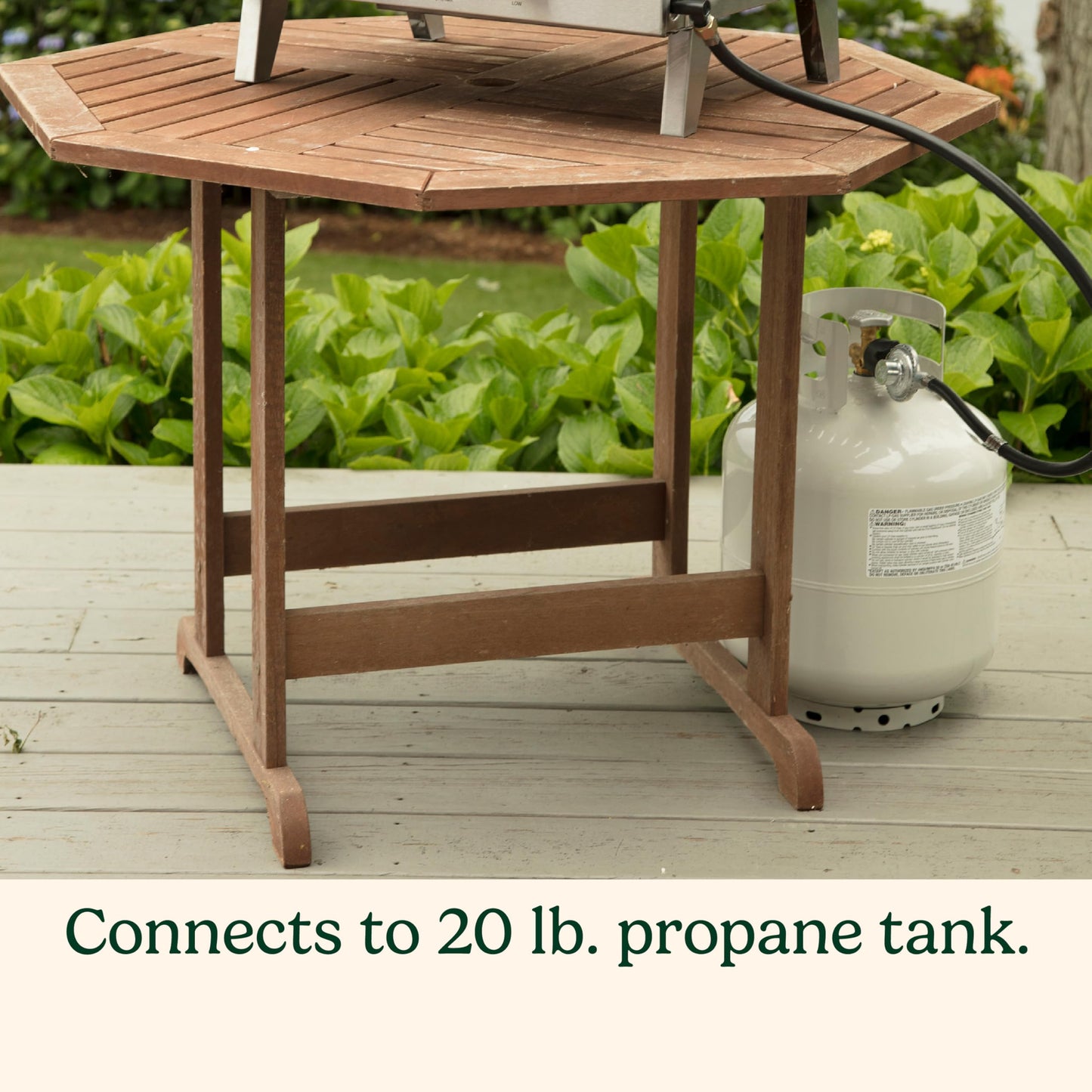 Cuisinart Chef's Style Tabletop Portable Propane Grill, 20,000 BTU Stainless Steel 2-Burner Outdoor Gas Grill for Camping, Tailgates, BBQ, Hassle-Free Setup, Twist-Start Ignition, CGG-306
