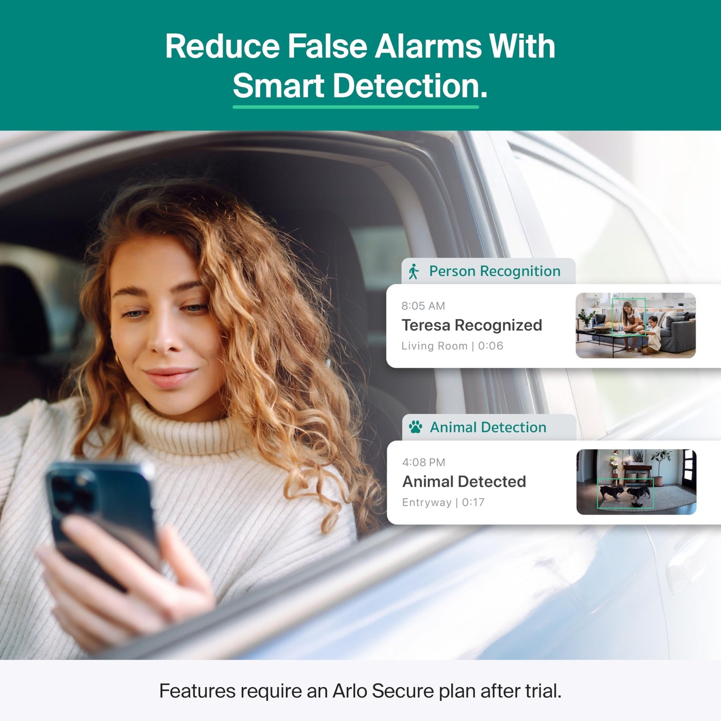 Arlo Essential Indoor Pan Tilt Security Camera 2K (2025 Release) + 6 Months of Secure Plus Plan - Wired Plug-in Power, Person Recognition, Animal Detection, Auto Motion Tracking, 1 Cam, Black