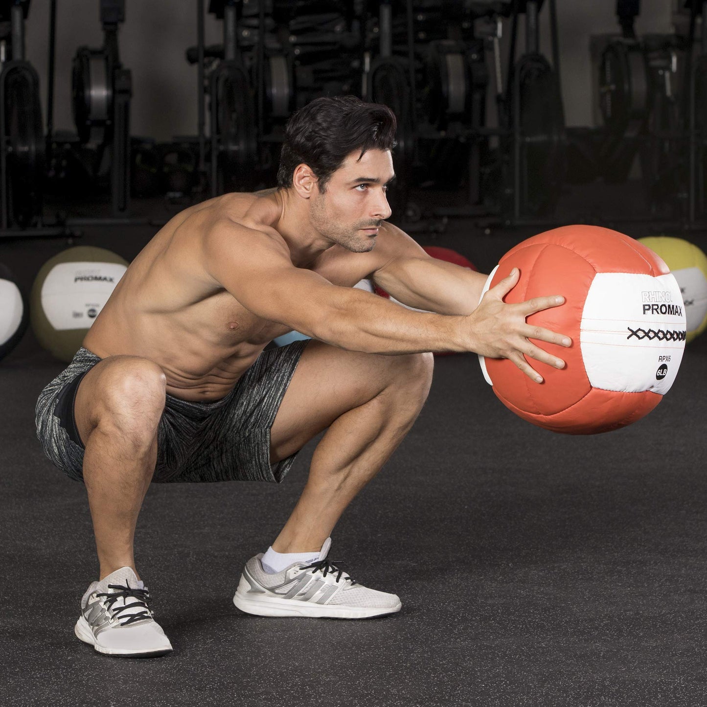 Champion Sports RPX30 Rhino Promax Slam Balls, 30 lb, Soft Shell with Non-Slip Grip, Medicine Wall Exercise Ball for Weightlifting, Plyometrics, Cross Training, & Home Gym Fitness