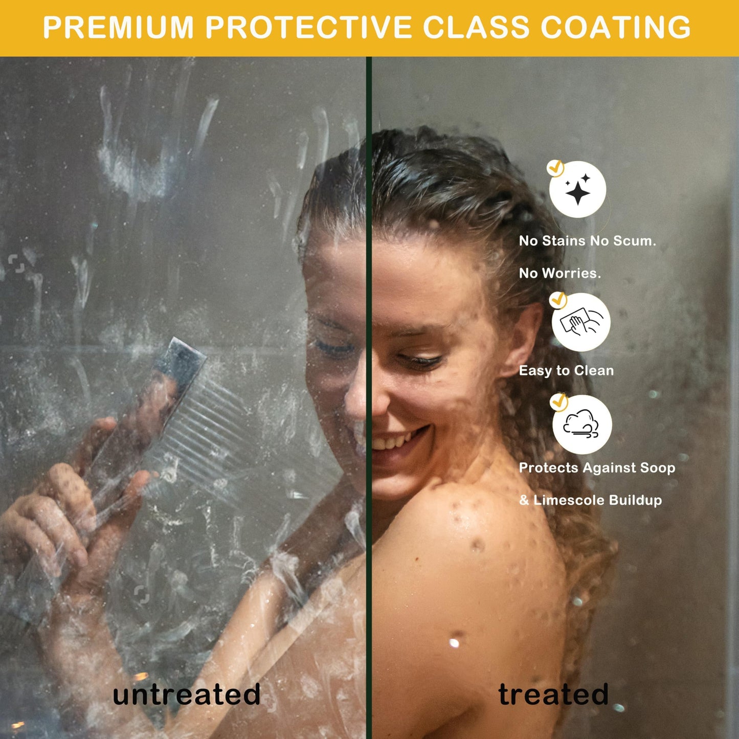 Sliding Shower Door, 44-48" Width x 72" Height, Bypass Single Sliding Design, 6mm (1/4") SGCC Tempered Glass, Brushed Nickel Finish with Matte Black Aluminum Alloy Track
