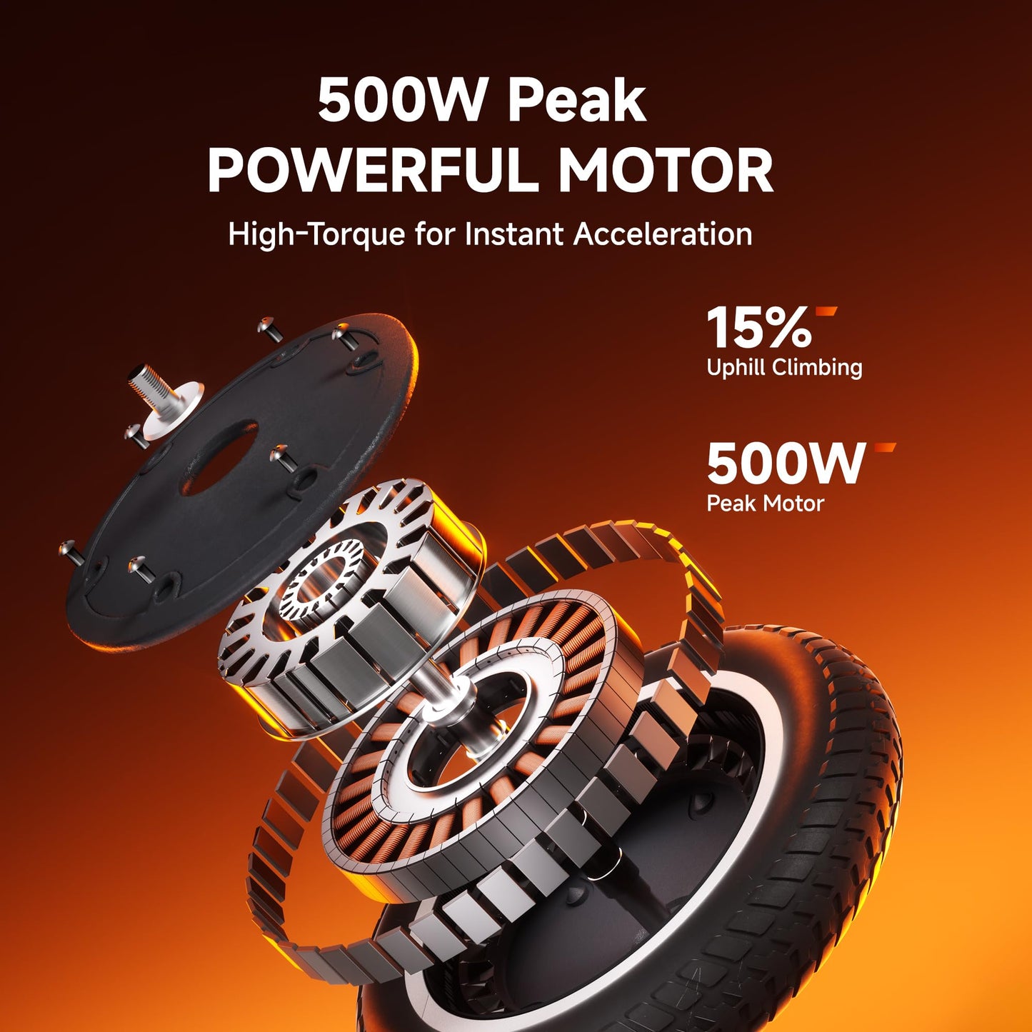 ECOROAD Electric Scooter with 8" Tires, Up to 15 Miles Range, 400W Peak Motor & 19 Mph Folding Electric Scooter for Adults, Commuting Scooters for Adults and Teens