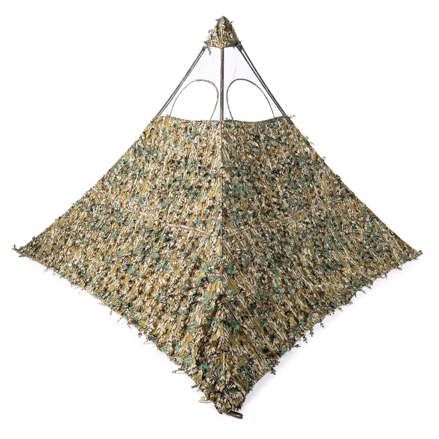Nukem Grab & Go Hunting Ground Blind - Mossy Oak Greenleaf 3D Leafy - Lightweight Stake-Free Pop Up Turkey & Deer Blind (Regular)
