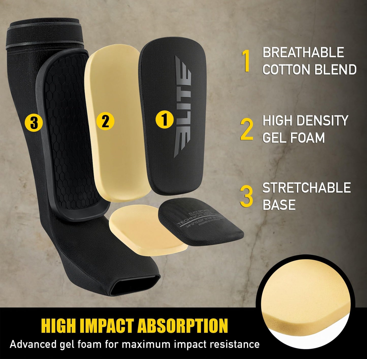 MMA Shin Pads for Muay Thai and Kickboxing, Protective Shin Guards with Instep Guard for Sparring and Training, for Adults, Kids, and Youth