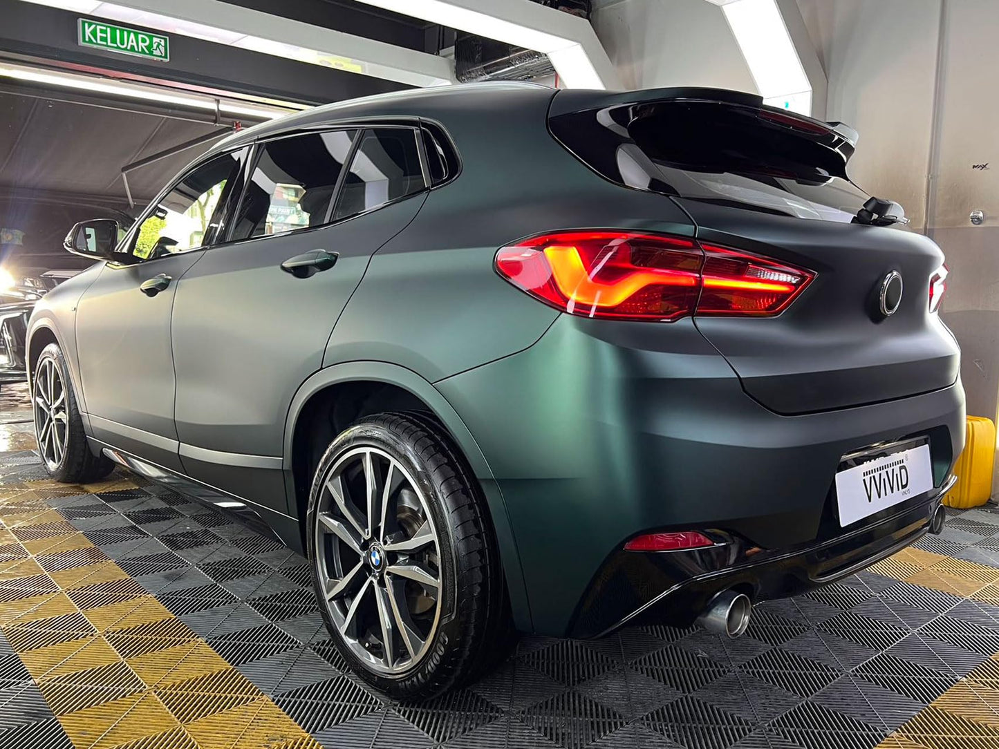 VViViD+ Matte Emerald Green Vinyl Car Wrap (25ft x 5ft, Matte Emerald Green)