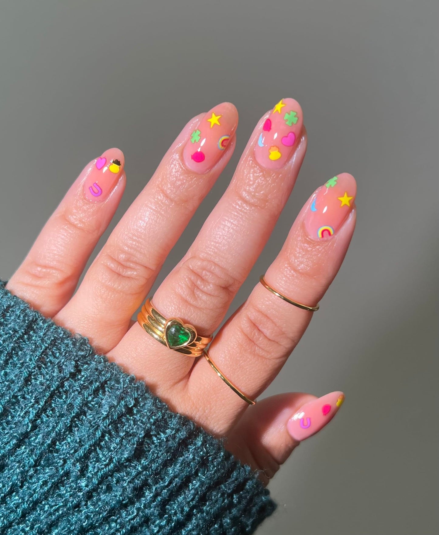 Deco Beauty Lucky Charm - Super Thin & Easy-to-Apply Nail Art with The Cutest Designs - Durable & Long-Lasting Nail Art Stickers and Decals for Women, for DIY at-Home Manicures & Salon-Quality Nails