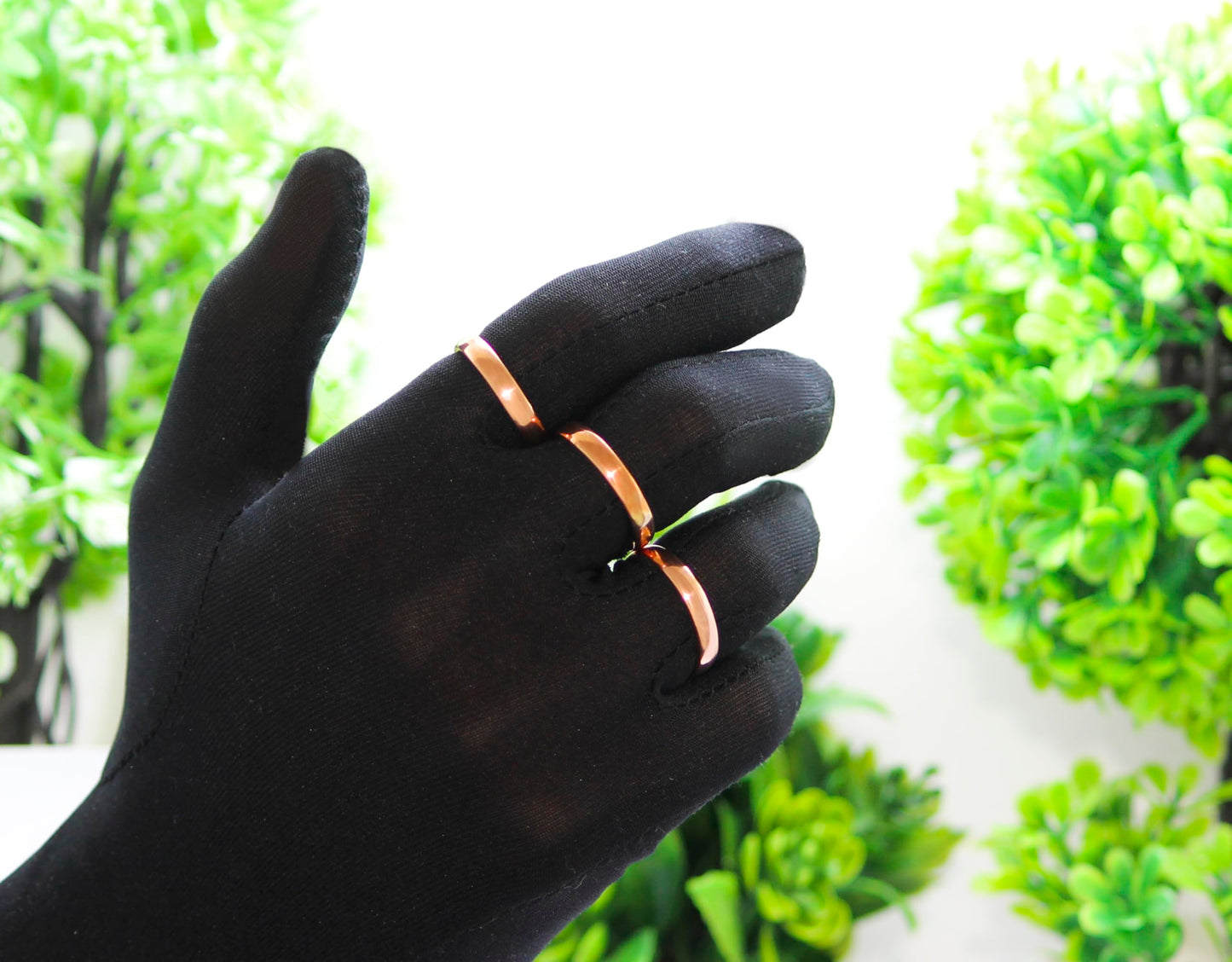 Krishnaa Jewels Pure Copper Handmade Classic Band Ring Ethnic Gift Jewelry for Men and Women (14)