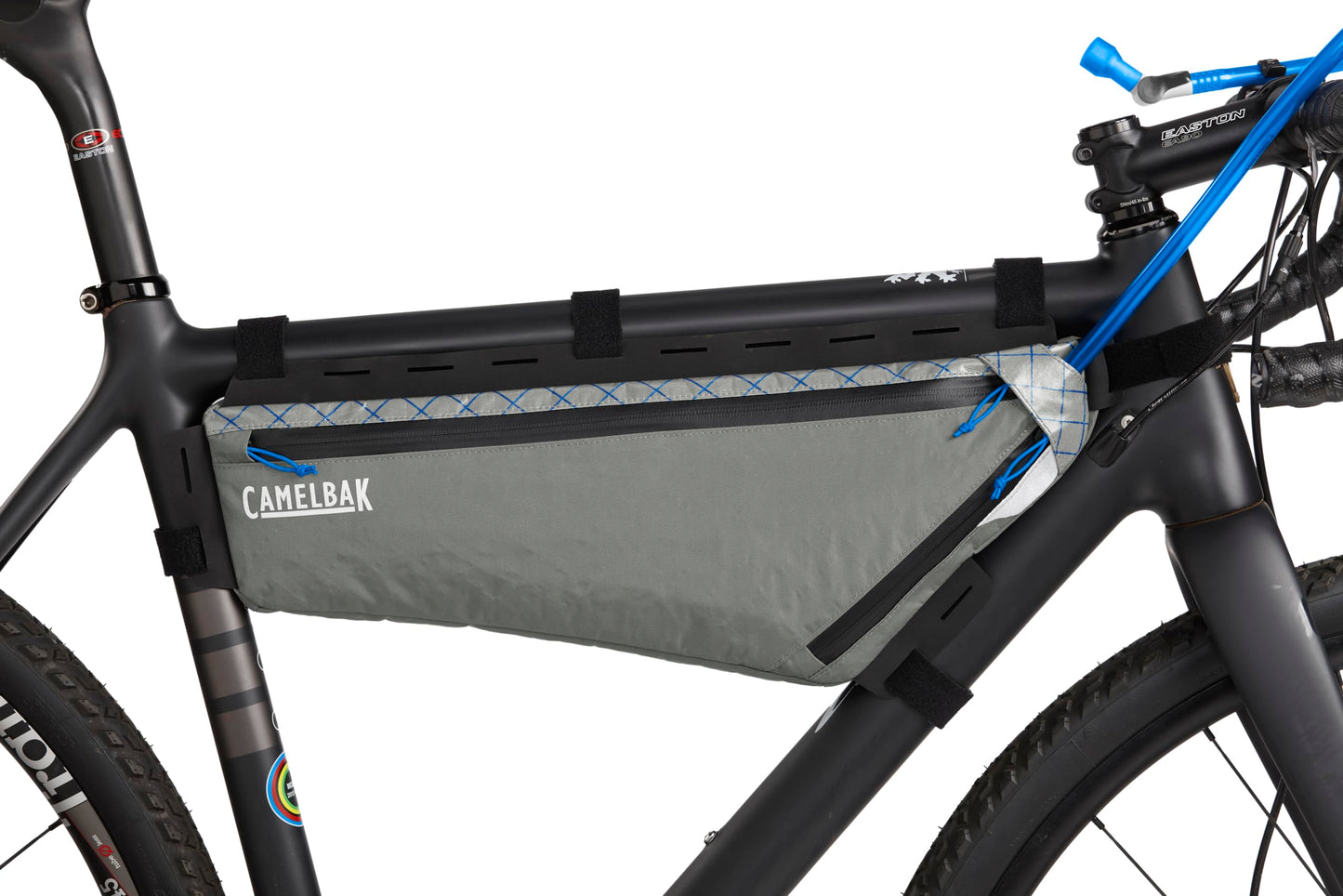 CamelBak M.U.L.E. Bikepacking Waterproof Triangle Frame Pack - Includes 2L Quickstow Hydration Reservoir Bladder, Large