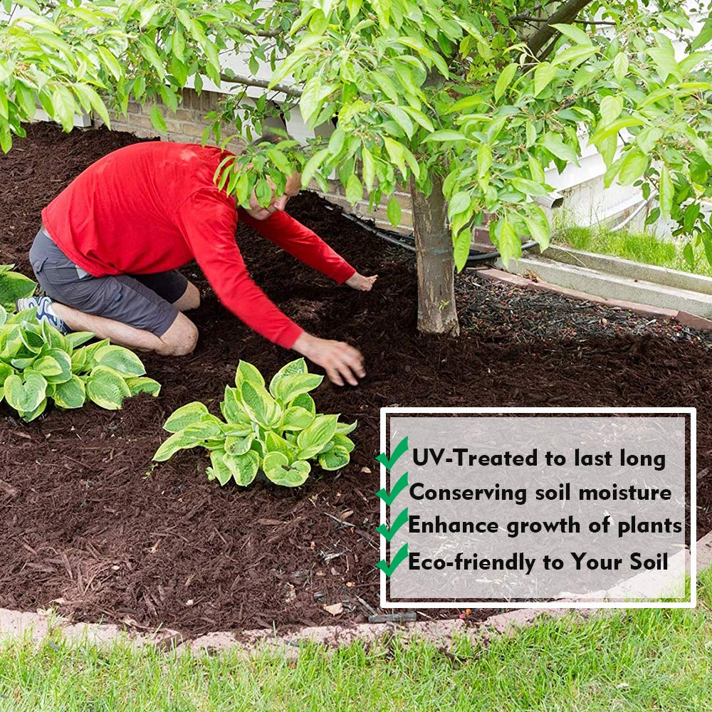 Kdgarden Premium 5oz Pro Weed Barrier Landscape Fabric Ground Cover Heavy Duty Commercial Anti-Weed Gardening Mat, 4ft x 300ft, Black