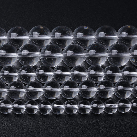 6MM 63PCS Clean Glass Spacer Loose Beads for Jewelry Making DIY Bracelet Necklace
