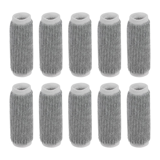 uxcell 10pcs Finger Protectors Splints, Compression Finger Sleeves Thumb Brace for Trigger Finger, Elastic Covers for Basketball, Breathable Finger Supporter 2.2" x 1"
