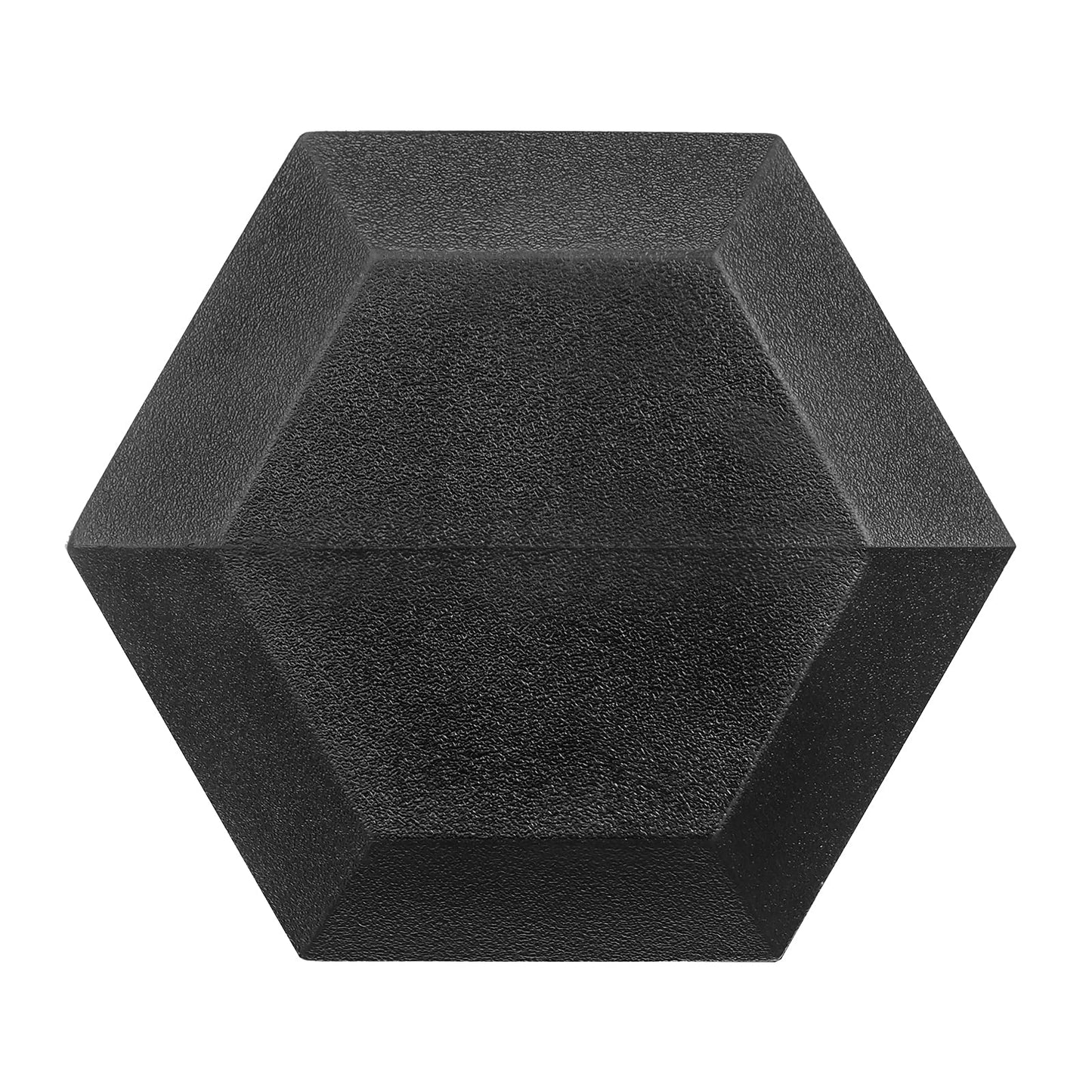 Hex Dumbbells Rubber Coated Cast Iron Hex Black Dumbbell Free Weights for Exercises 12 Pounds/Pair
