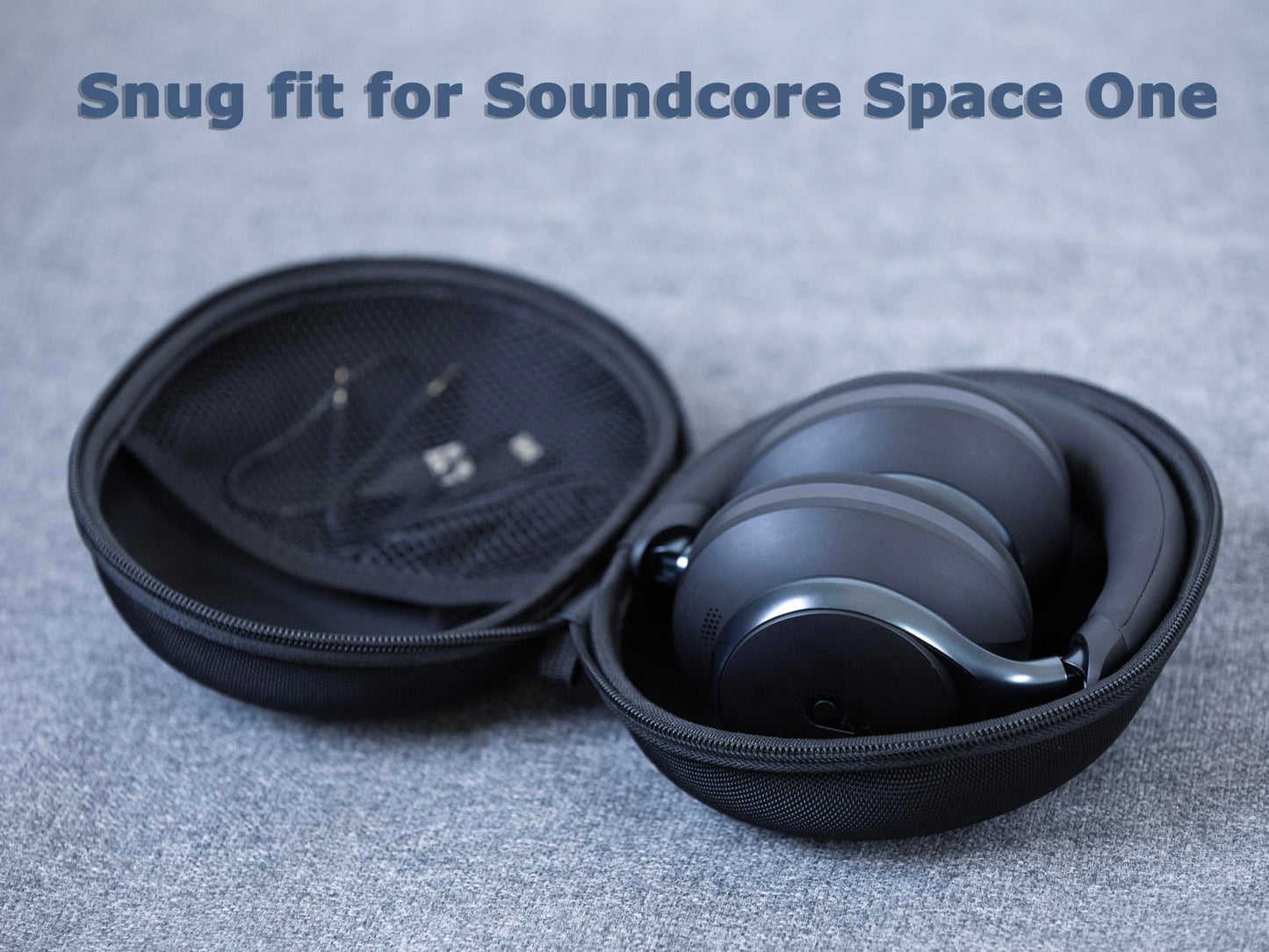 Ginsco Hard Case for Soundcore by Anker, Space One, Active Noise Cancelling Headphones, Arch Case for OneOdio Pro 10/A70/A71, ATH M20X/M30X/M40X, Sony MDR7506 etc Studio Monitor Headphone