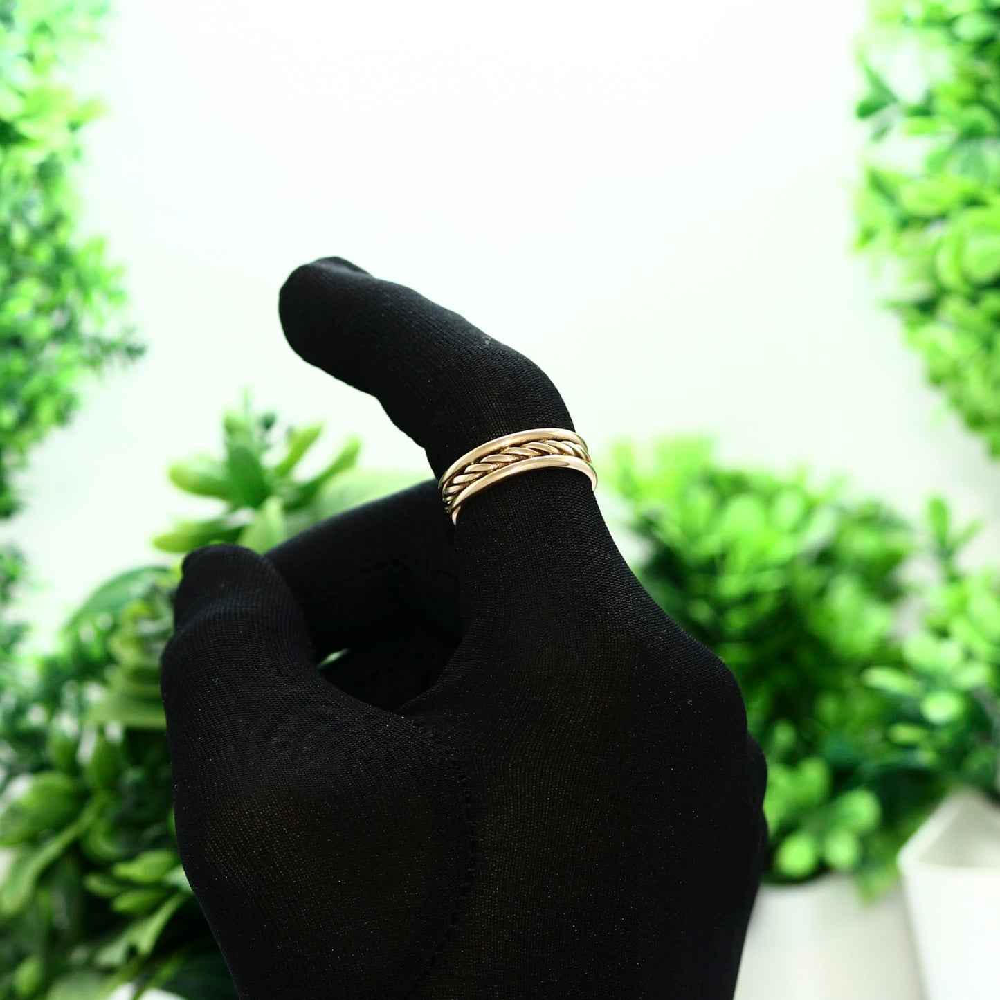 Krishnaa Jewels Pure Copper Classic HandCrafted Band Ring Gift Jewelry for Men and Women (10.5)