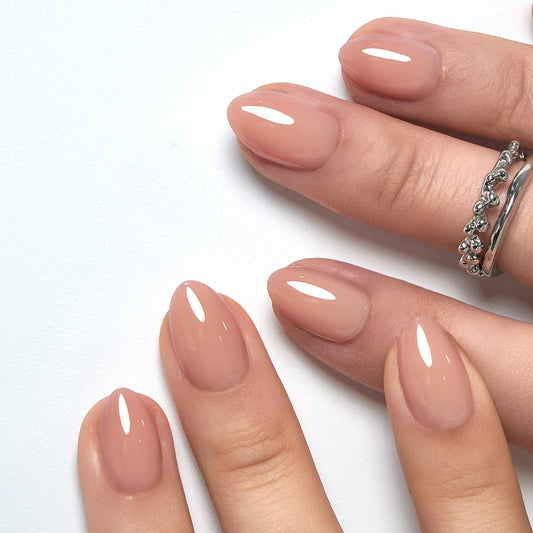 CurvLife Press On Nails – 30Pcs Soft Gel Almond Fake Nails, Reusable Glue On Nail Kit with Adhesive Tabs, Natural Fit & Salon-Quality for Women & Girls (Rouge Muse)