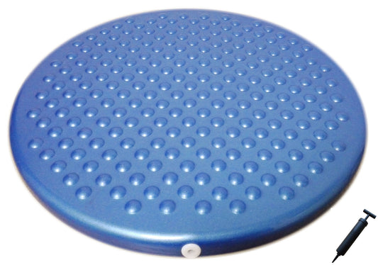 AppleRound Jr. Inflatable Sensory Wiggle Seat for Kids – 12 Inch (31 cm) School Cushion with Pump – Improves Focus, ADHD & Classroom Sitting – Active Desk Chair Alternative (Blue)