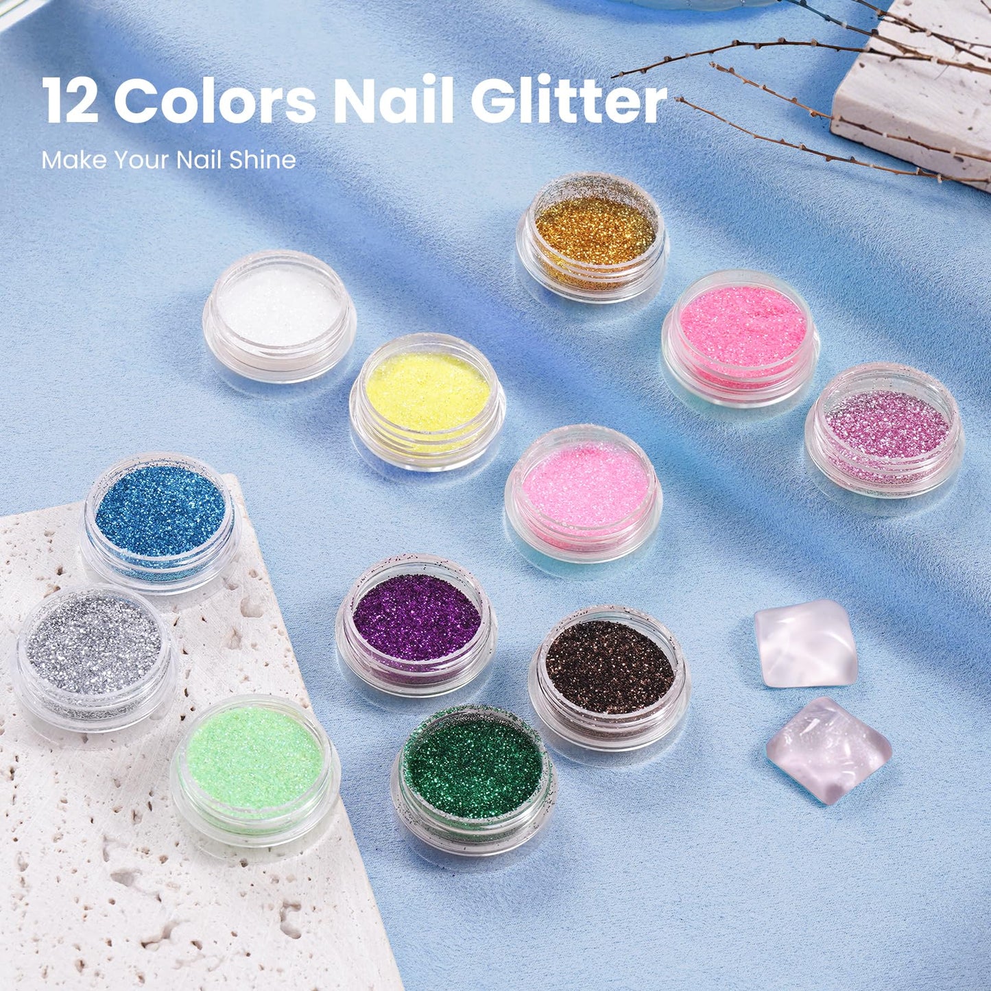 Magnetic Practice Hand for Acrylic Nails Kit: Flexible Nail Hands Acrylic Powder Set for Nail Extensions Caving - Mannequin Training Hand for Beginner Salon Home