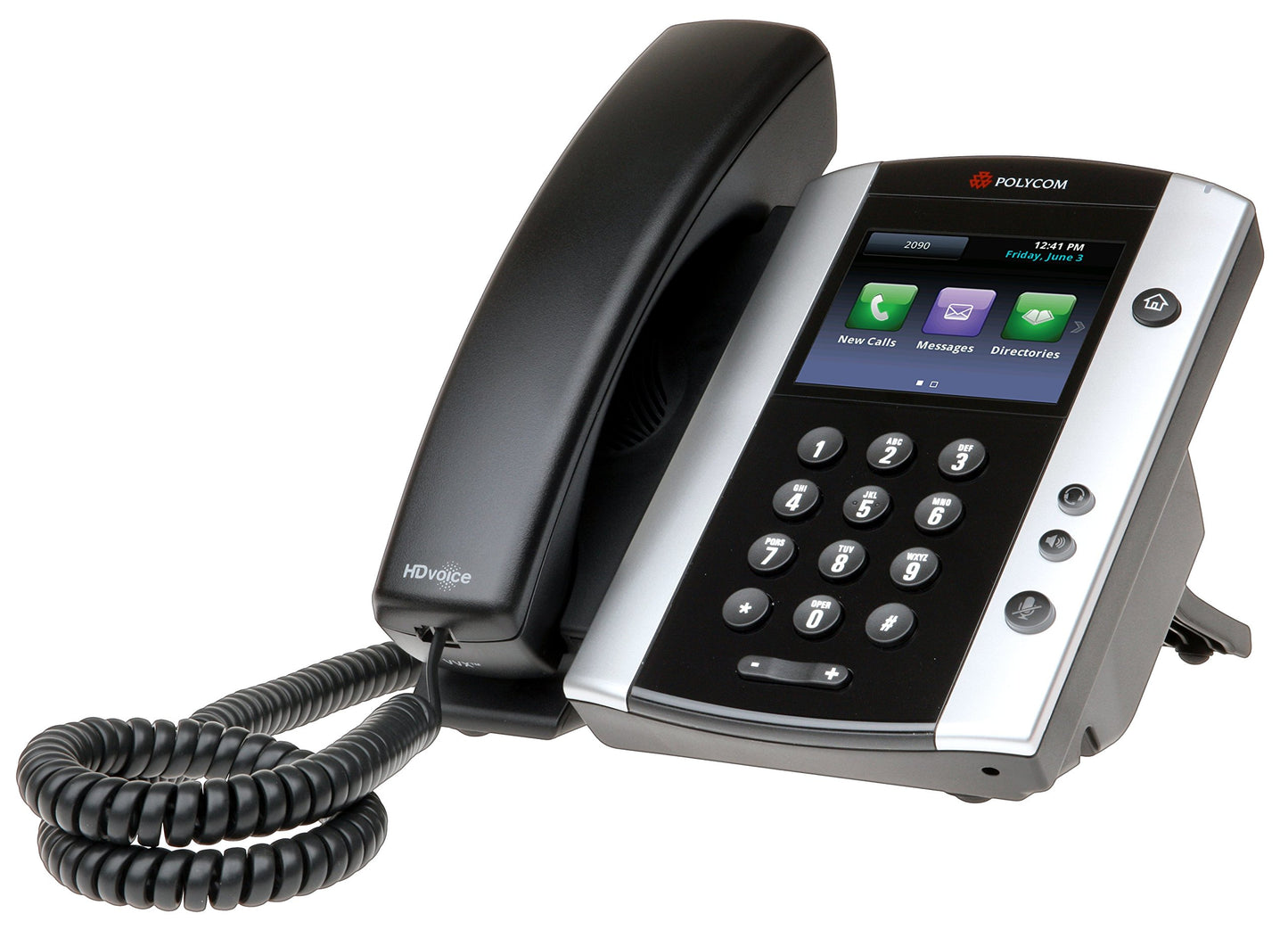 Polycom VVX 501 Corded Business Media Phone System - 12 Line PoE - 2200-48500-025 - AC Adapter (Not Included) - Replaces VVX 500 (130000)