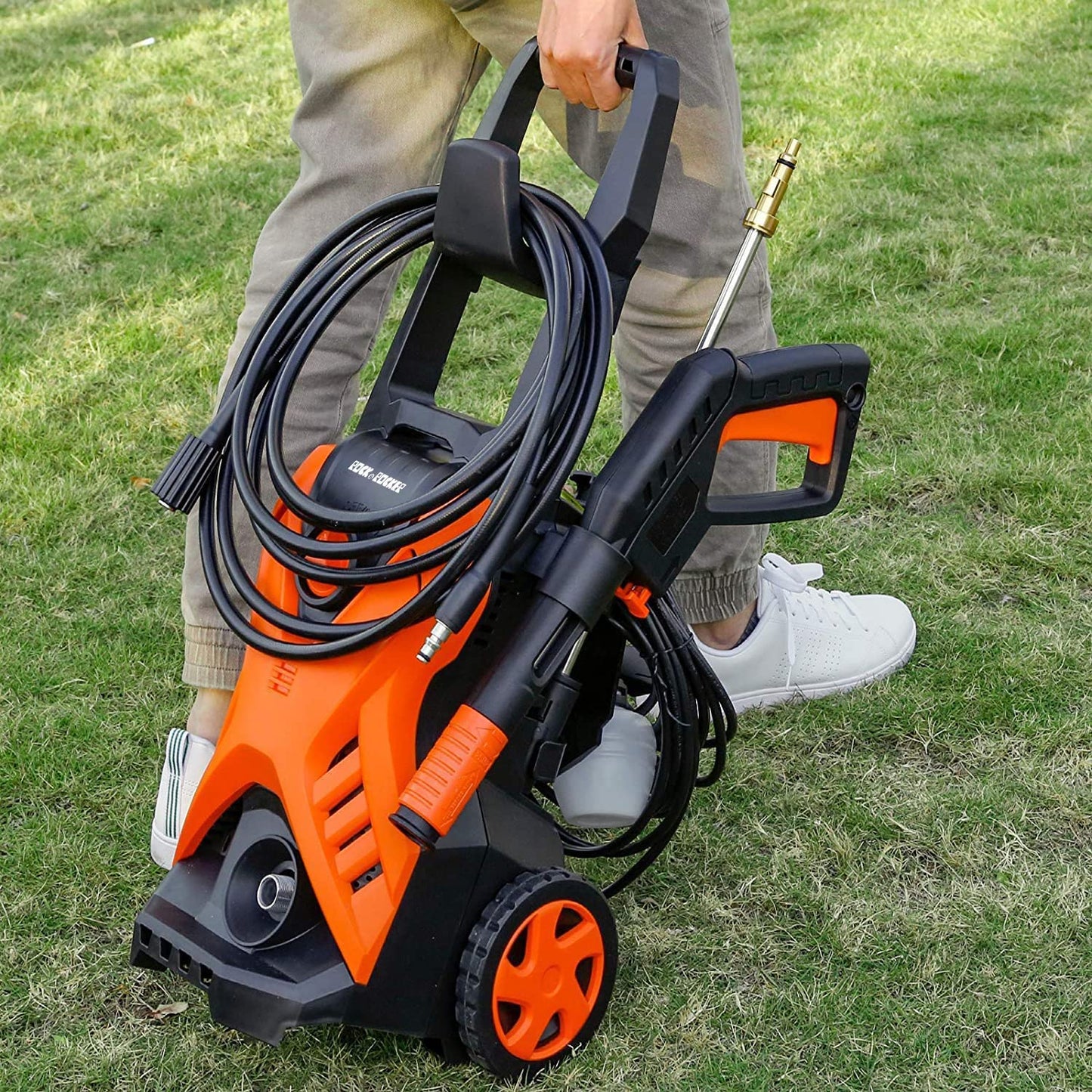 Rock&Rocker Electric Pressure Washer, 2150PSI Max Power Washer with Adjustable Pressure Nozzle, Foam Cannon, Car Cleaning Washer Great for Home/Patio/Concrete/Deck/Driveways Cleaning