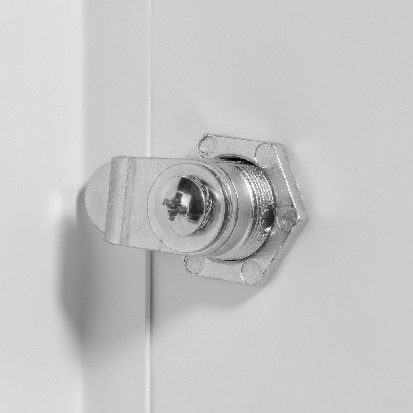 Premier 5000 Series Commercial Grade Steel Access Door, 8 x 8 Flush Universal Mount, White (Keyed Cylinder Latch)