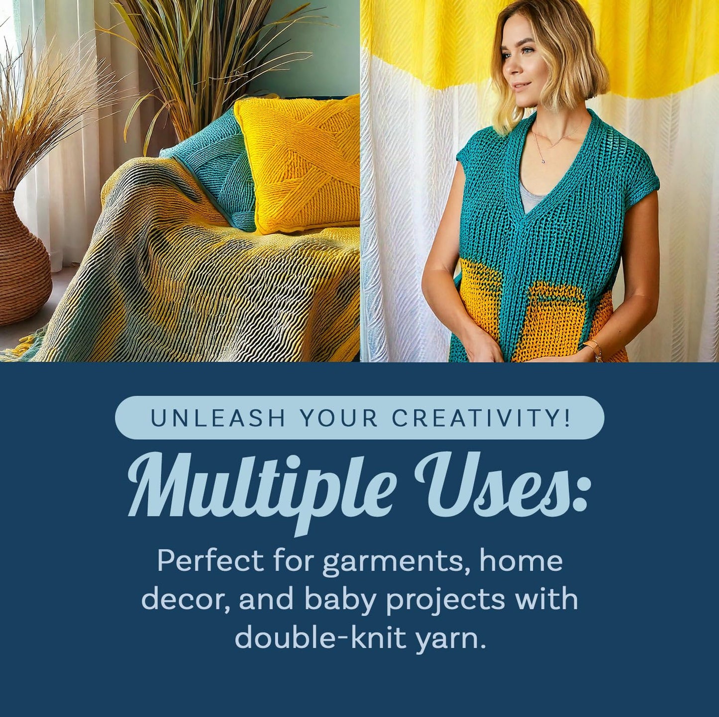 Scheepjes Whirligig 450g - 203 Teal to Yellow Yarn