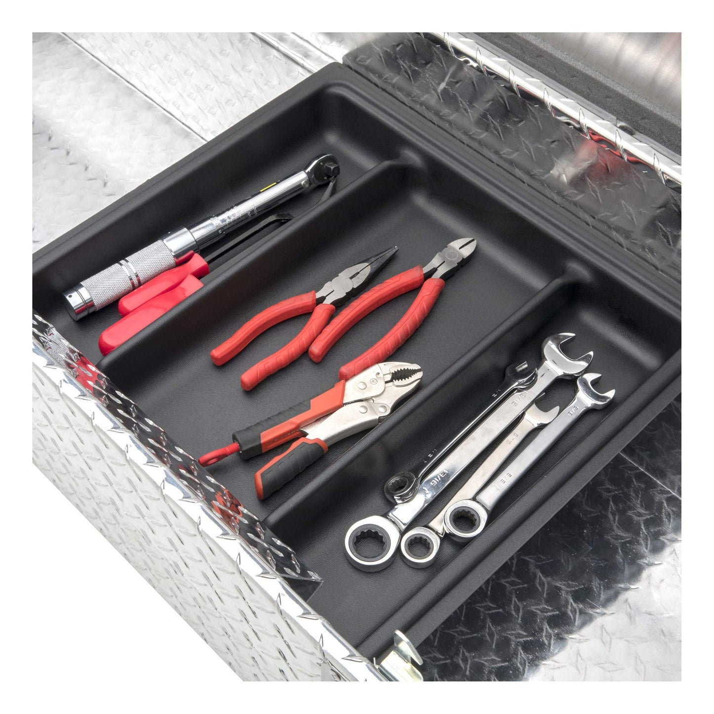 UWS EC10451 69-Inch Heavy-Wall Aluminum Truck Tool Box with Low Profile, RigidCore Lid
