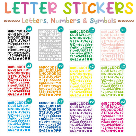Linasir 30 Sheets Small Letter Sticker, 3360 Alphabet Stickers, 0.5 inch Vinyl Self-Adhesive Black Alphabets ABC Stickers for DIY Crafts, Art Making, Decals, Signs, Notebooks, Classroom Decor