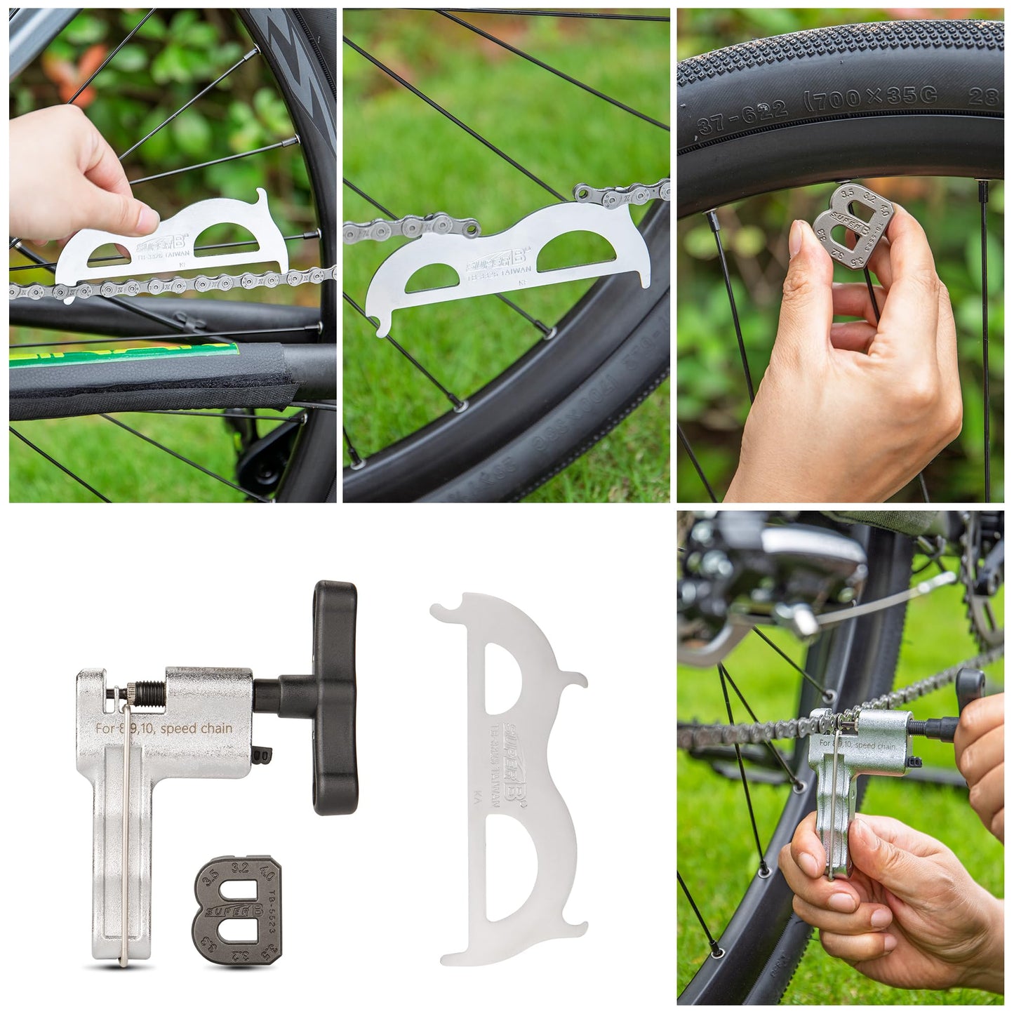 Super B 30 PCS Bicycle Tool Set - Bike Repair Kit with Carry Case - Bike Maintenance Tools for Road Bikes and Mountain Bikes, Repairing Tyres, Brakes, Chains, Pedal, Crank Puller(TBA3000)