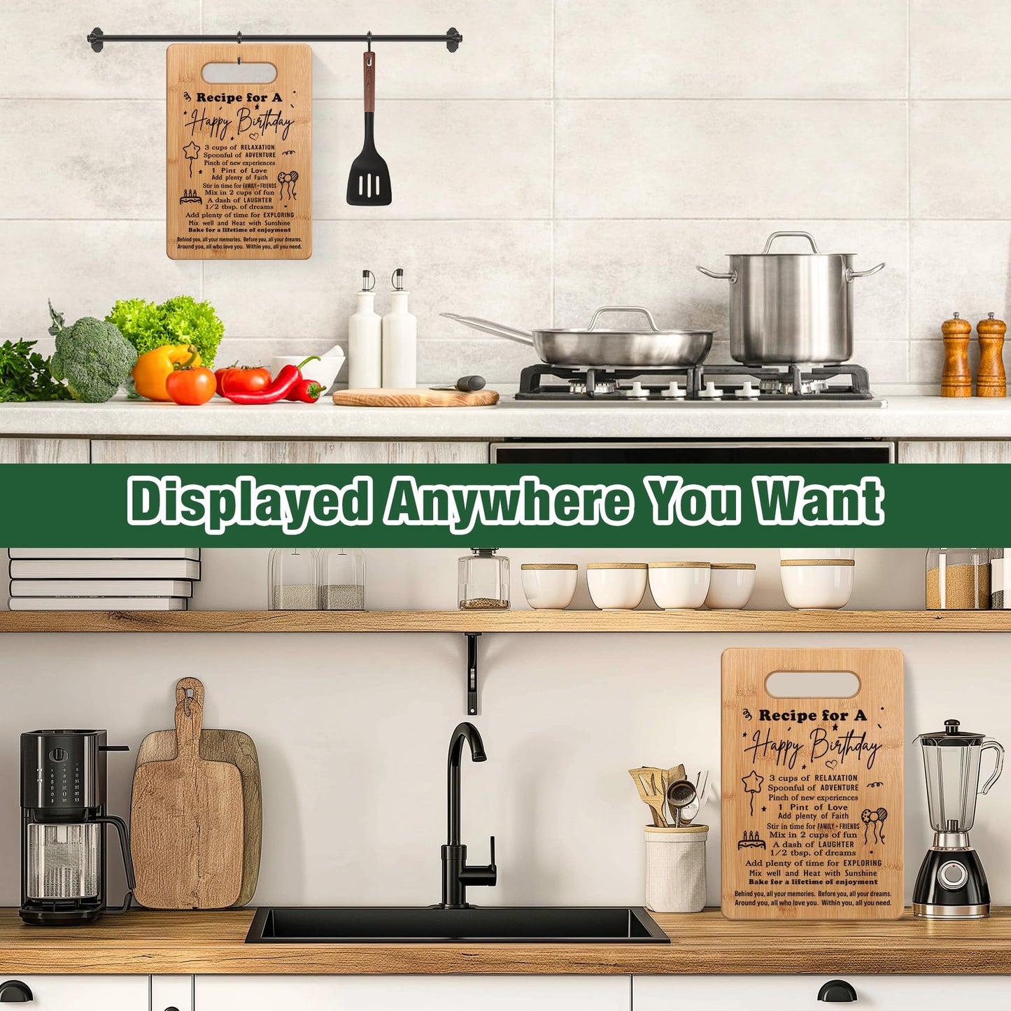 2026 Birthday Gifts for Women Men, Birthday Gifts for Her Him, Years Old Birthday Gifts, Birthday Gift Ideas, Birthday Decorations for Women Men, Happy Birthday Cutting Board Gifts