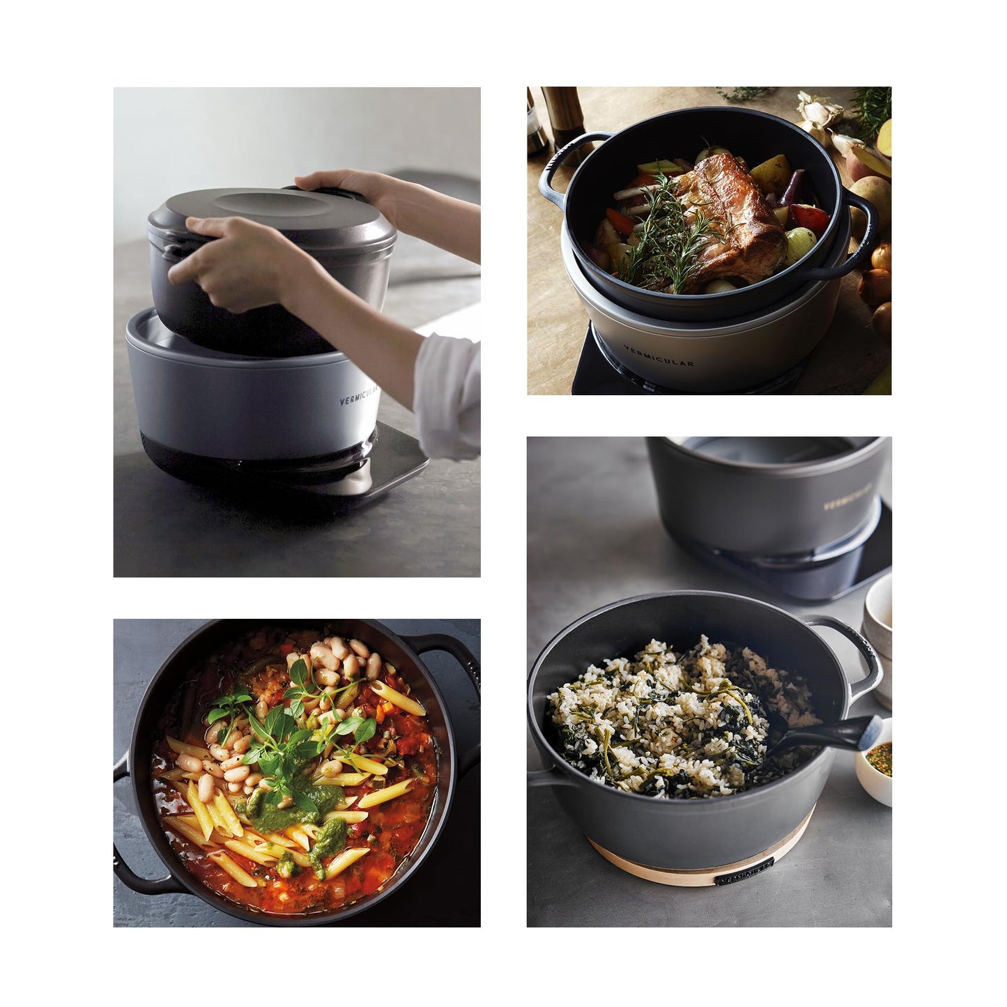Vermicular Musui–Kamado (RICEPOT) | Cast Iron Induction Cooker | Precision Multicooker | Japanese Rice Cooker | Slow Cooker | Non-Toxic Enameled Cast Iron Pot | Sea Salt | US Model (120V)