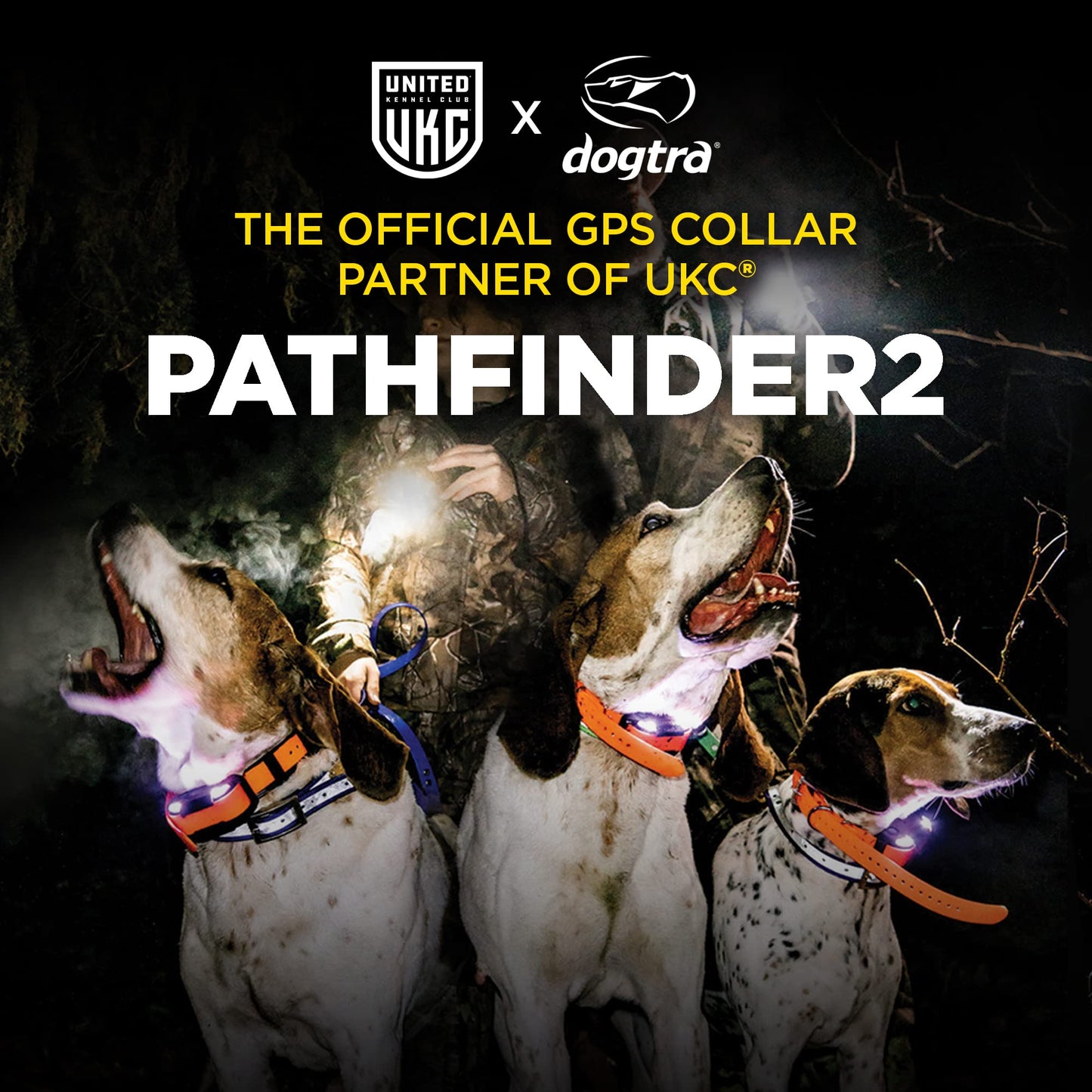 Dogtra Pathfinder 2 Mini TRX Additional Receiver Dog GPS Tracker LED Light Orange Collar SmartWatch Compatible Rechargeable Waterproof Free Offline Maps No Monthly Fee Smartphone Required