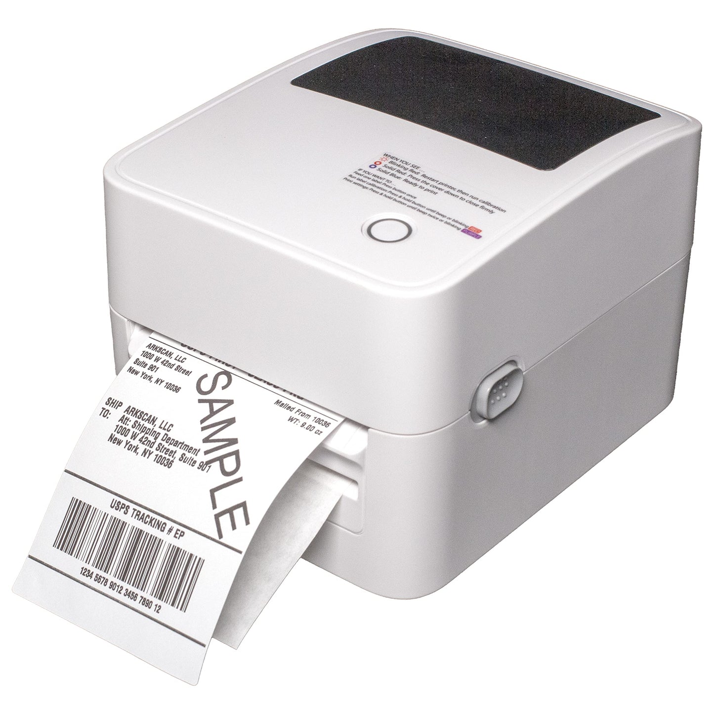 Arkscan 2054K-AP Auto Peel Shipping Label Printer, Separate Label from Backsheet Automatically, Print on Windows Mac Chromebook on USB, Wireless When Connect to Bluetooth-Enabled Windows iOS Android