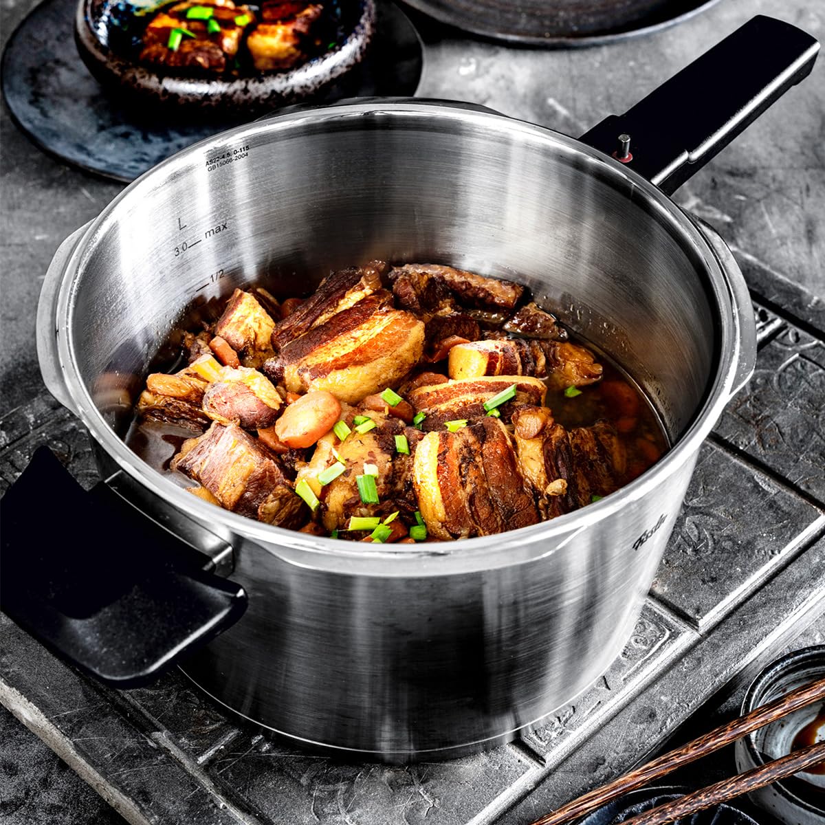 Fissler Vitaquick Premium Pressure Cooker, 6.3 Quart