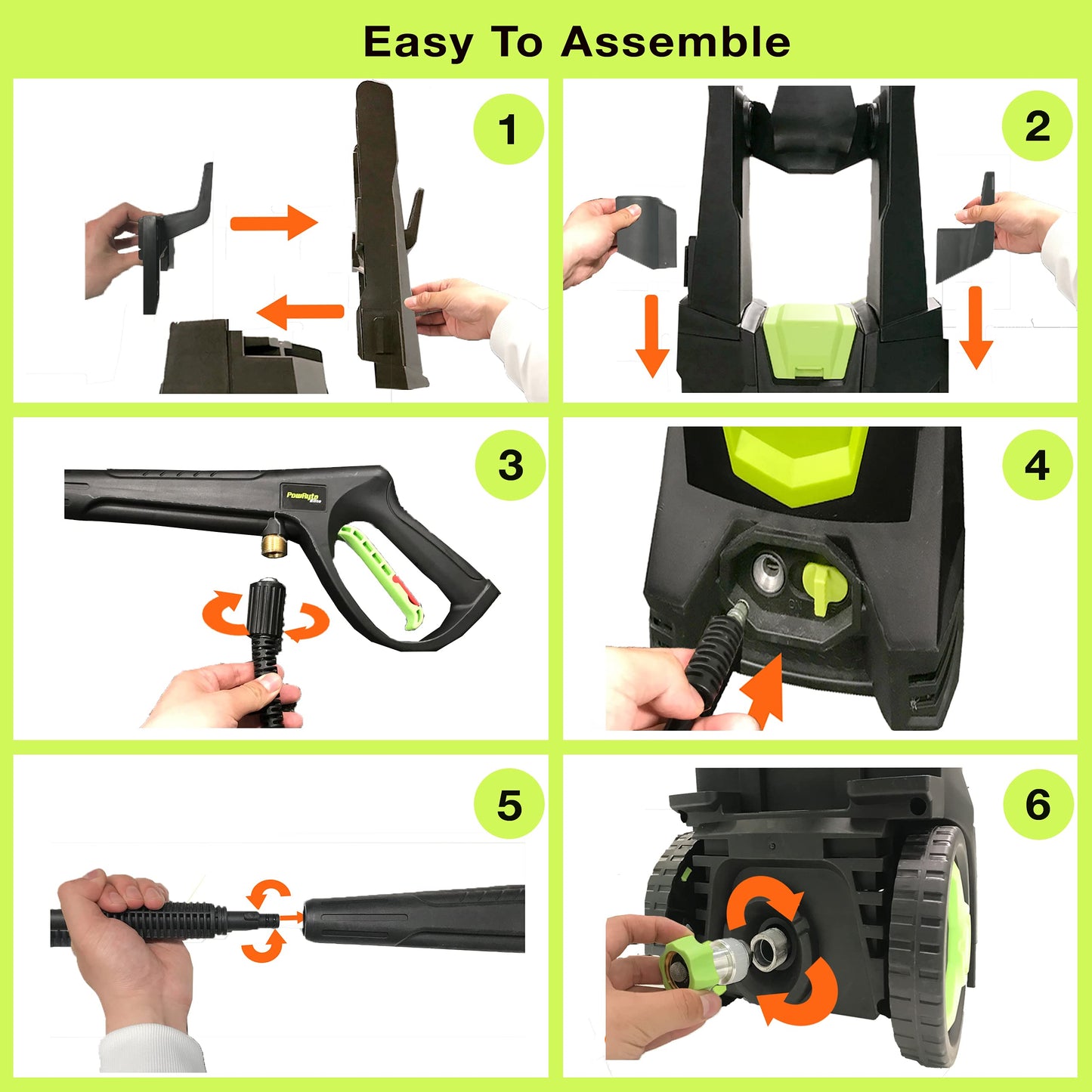 Pressure Washer, Foam Cannon, 4 Different Pressure Tips, Power Washer for Cars/Fences/Driveways/Home/Patios
