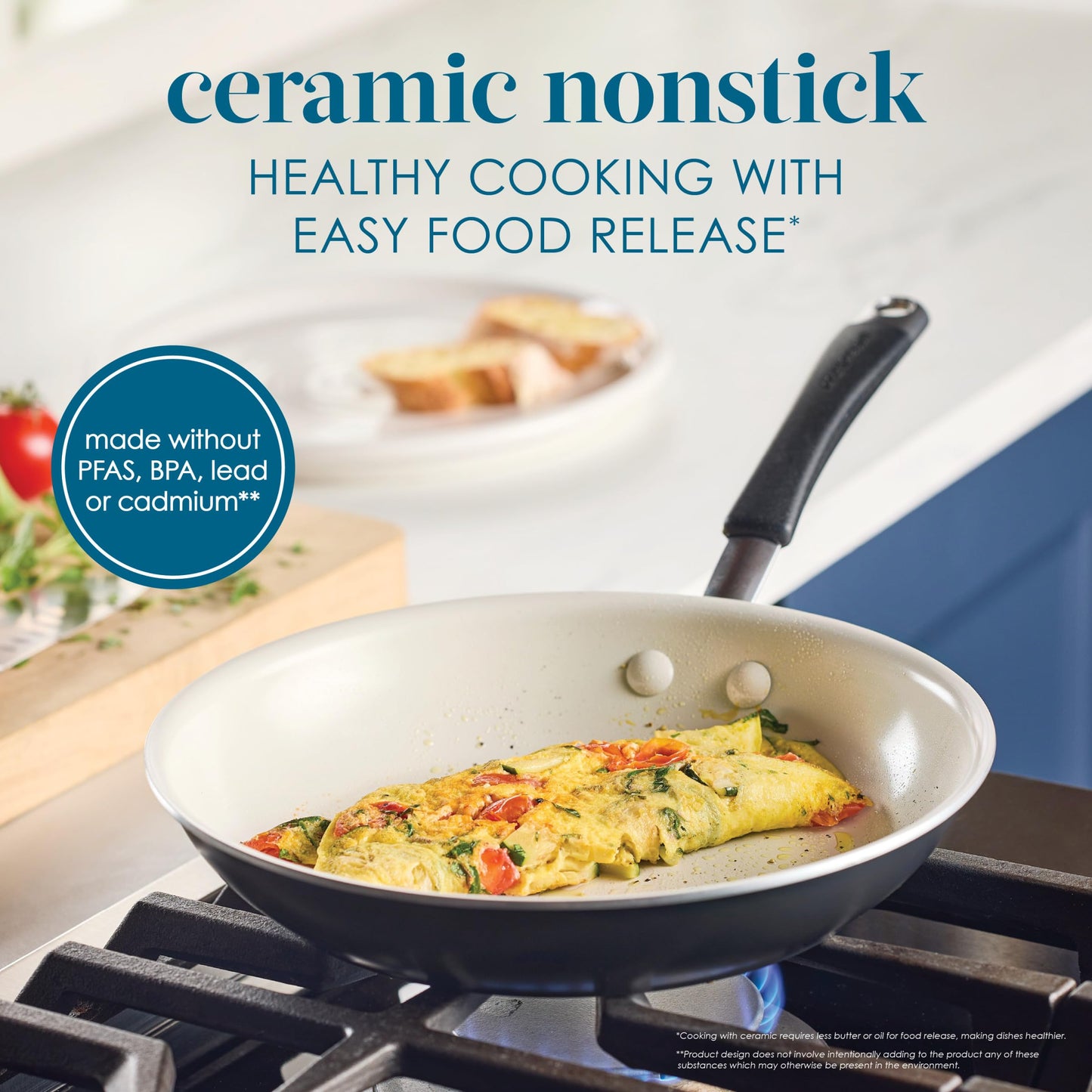 Rachael Ray Cucina Ceramic Cookware Set - 13 Pieces - Ceramic Pots and Pans Set w/Nonstick Frying Pans, Saute Pan, Saucepans, Stockpot, Lids, Pan Protectors & Cooking Utensils - Peppercorn