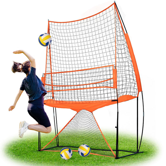 LBH® - Volleyball net for Backyard, Volleyball Training Equipment Outdoor & Indoor, Volleyball Practice Net, Trainer Equipment for Kids and Adult, Hitting Trainer nets rebounder