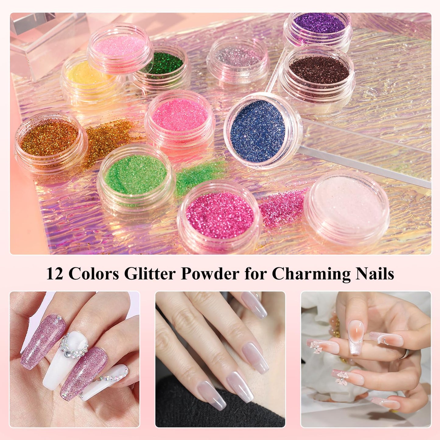 Practice Hand for Acrylic Nail: Fake Hand with Stand Nails Kit Acrylic Set - Professional Nail Mannequin Hand for Beginners Salon
