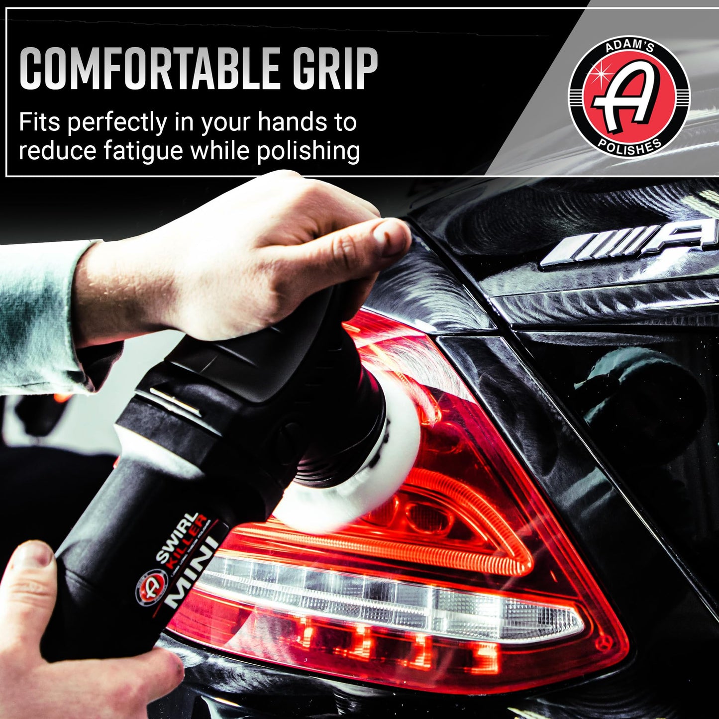 Adam's Polishes Swirl Killer 12mm Polisher - Orbital Polishing Paint Correcting Buffer Tool - Car Scratch Remover - Use Post Car Wash Clay Bar & Pre Wax or Ceramic Coating