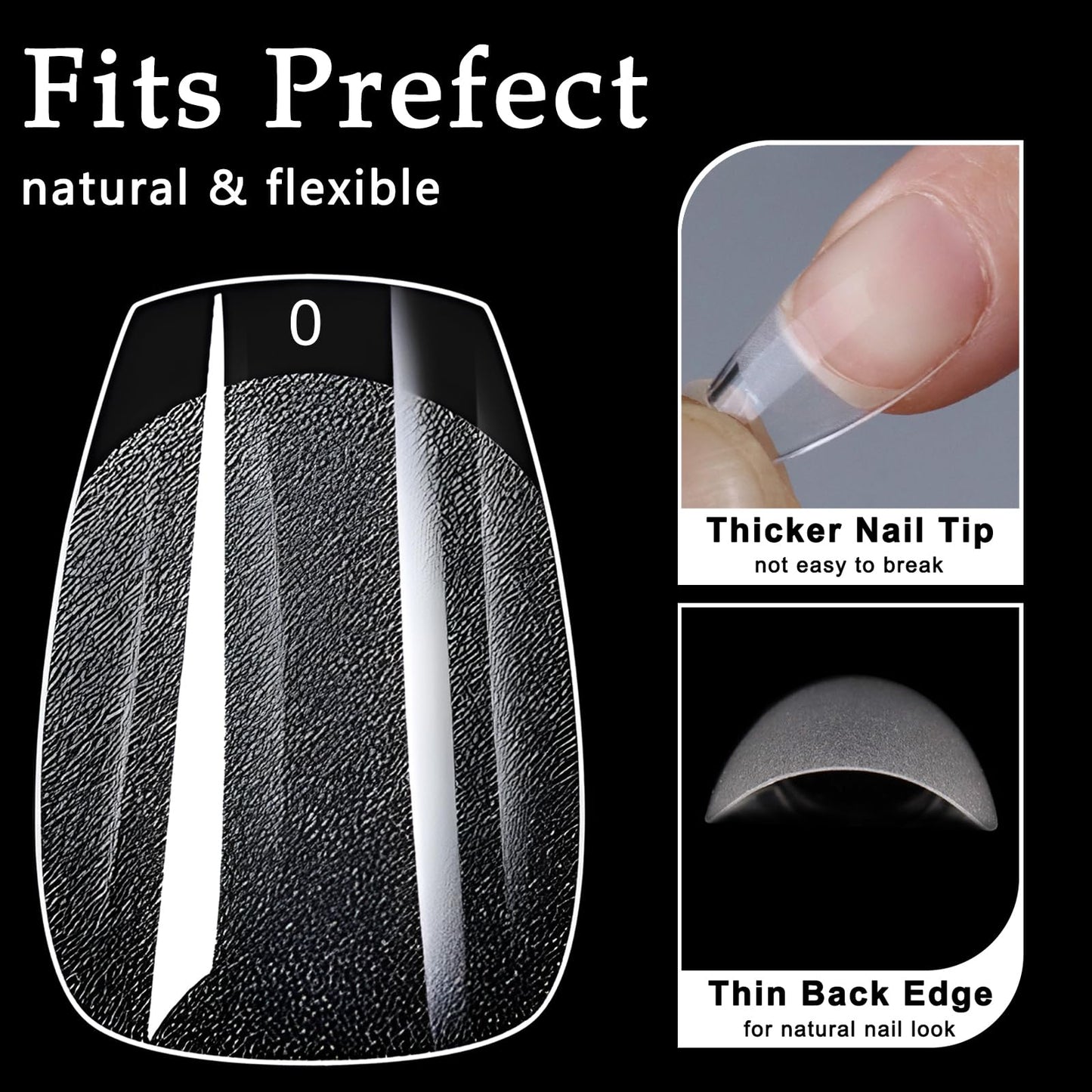 AddFavor 600pcs Short Coffin Nail Tips, Soft Gel Nail Tips x Short Ballerina Clear Fake Nails Full Cover Acrylic Nails Tips for Extension Nail Manicure Salon Home DIY