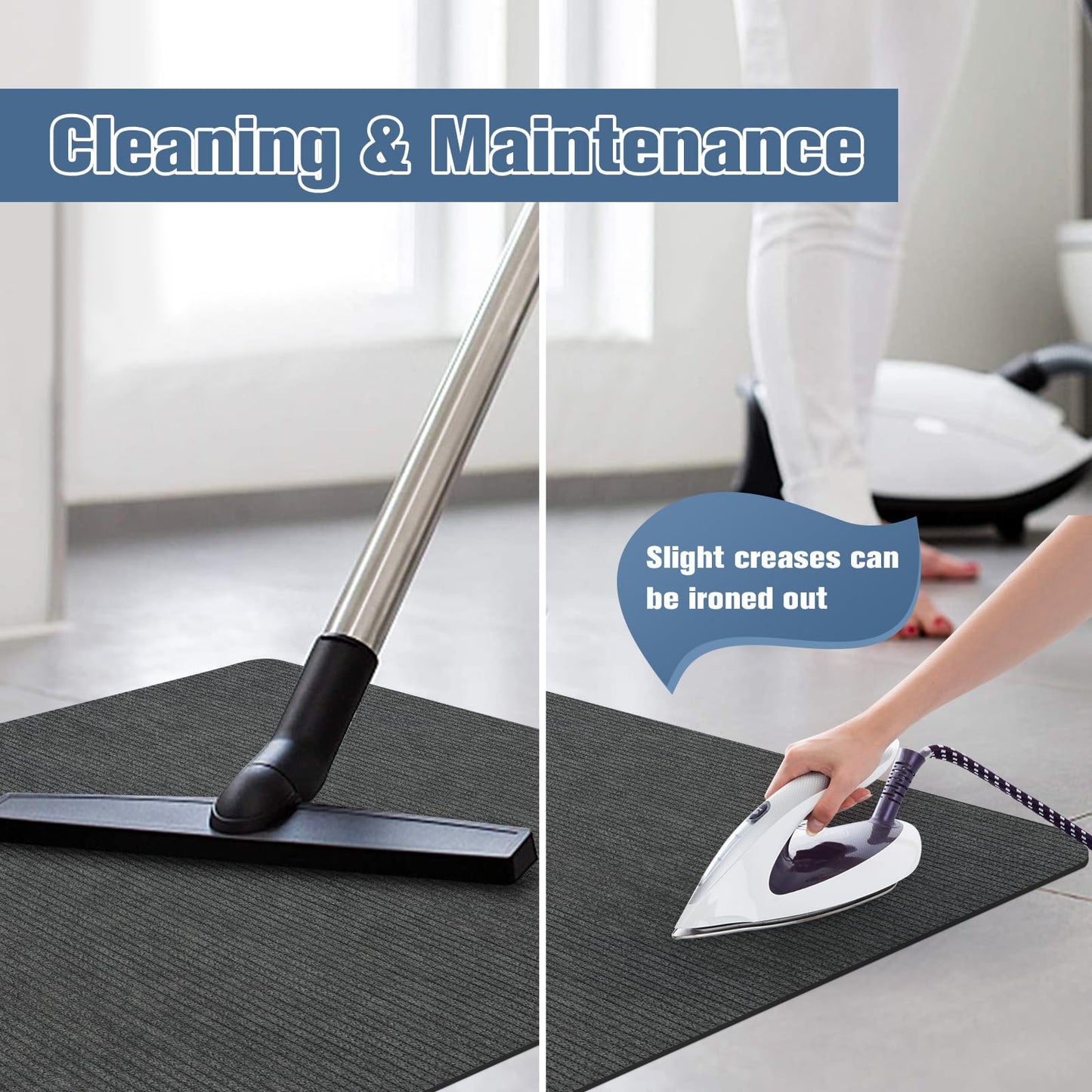 Placoot Desk Chair Mat for Hardwood Floor Corduroy Surface 55''x35'' Office Chair Mat for Rolling Chairs, Under Desk Low-Pile Office Rug Floor Mat