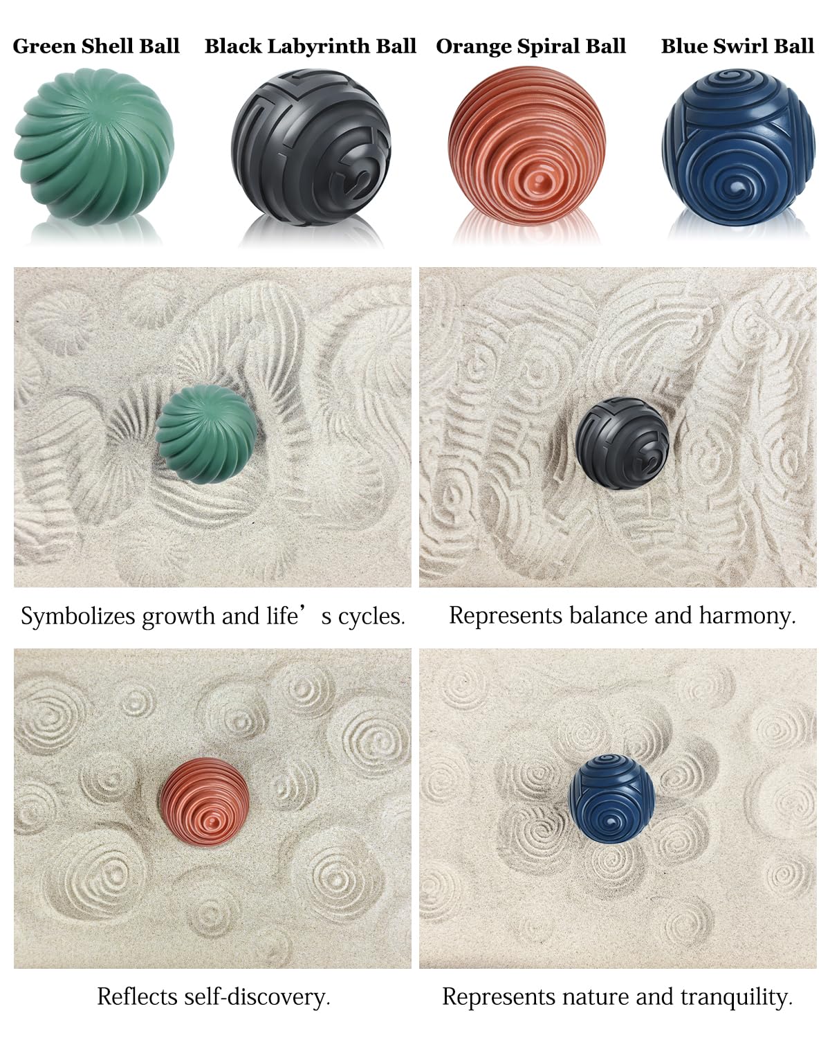 Artcome Jpanese Zen Garden Kit for Desk - Premium Mini Sand Garden with Bamboo Tray - Meditation Sand Tray with 4 Zen Balls and Rake Tools for Relaxation - Mindfulness Therapy Decor - Ideal for Gift