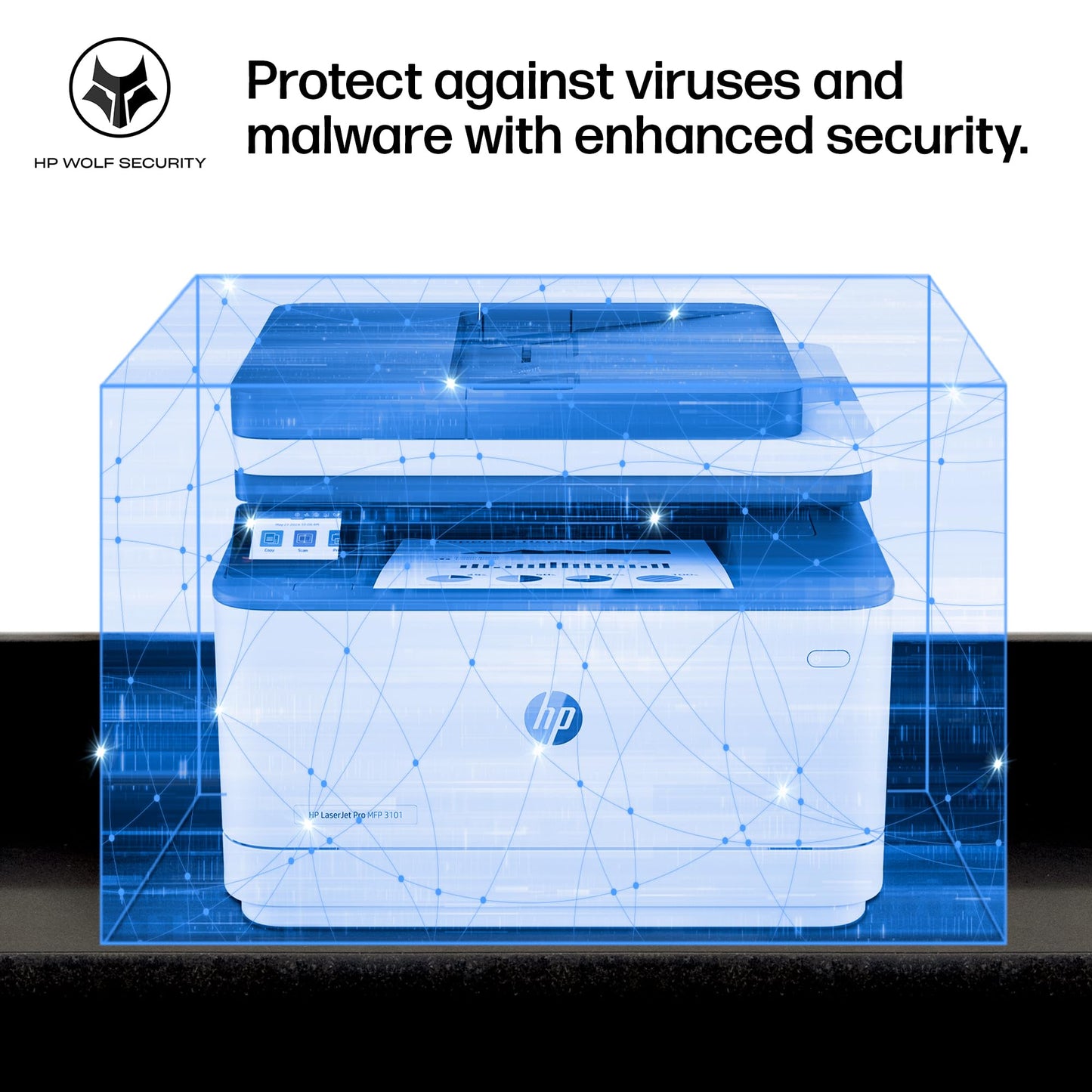 HP LaserJet Pro MFP 3101sdw Wireless All-in-One Laser Printer, Office Printer, Duplex, Best-for-Small Teams (9D2X4F)