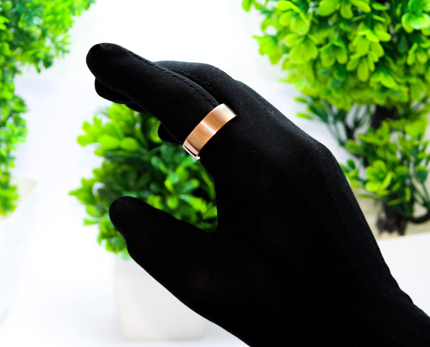 Krishnaa Jewels Pure Copper Handmade 2mm Heavy Thick Band Ring Ethnic Gift Jewelry for Men and Women (3)