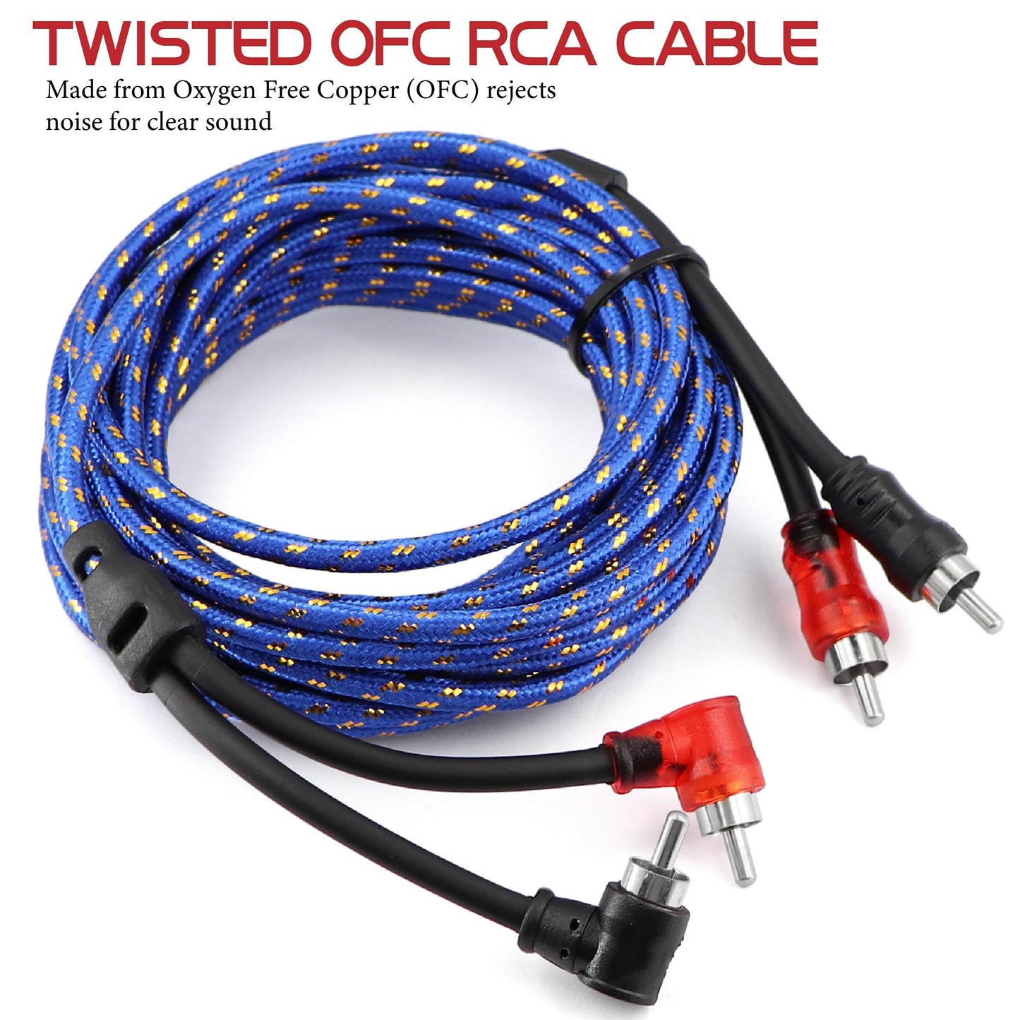 0 Gauge OFC AMP Wiring Kit 3000 Watt Car Subwoofer Wire Install kit for Amplifier Power,Radio and Speakers