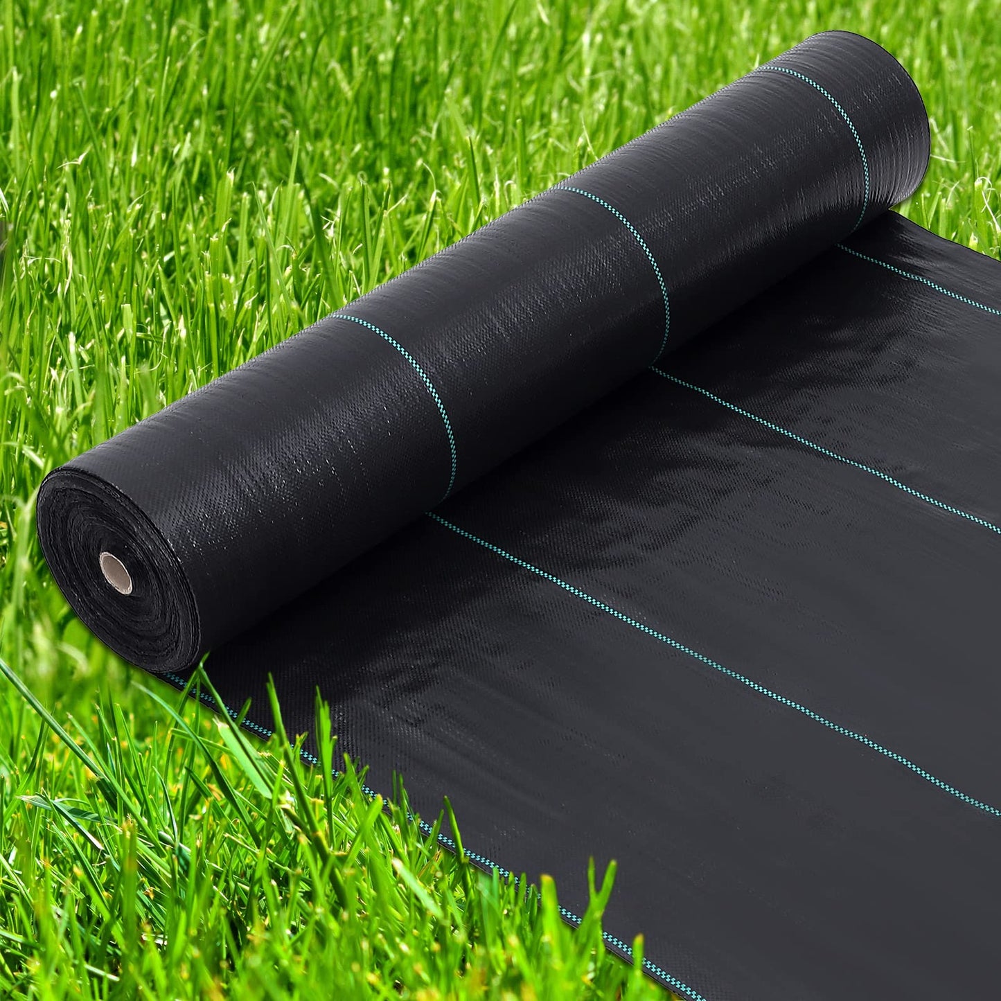PeakPursuit 6ft x 300ft Premium Weed Barrier Landscape Fabric, 2.4 oz Heavy Duty, Weed Control Fabric, High Permeability, Good for Flower Bed, Driveway Fabric and Ground Cover