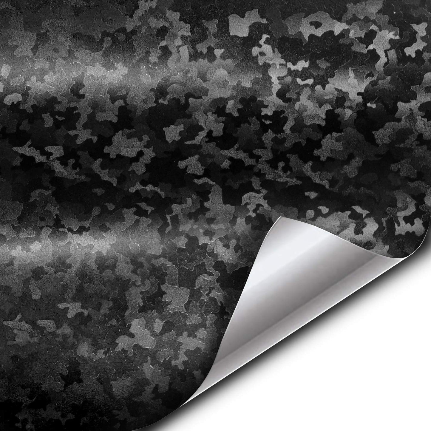 VViViD+ Black Stealth Small Patternless Camouflage Vinyl Wrap Roll (50ft x 5ft)