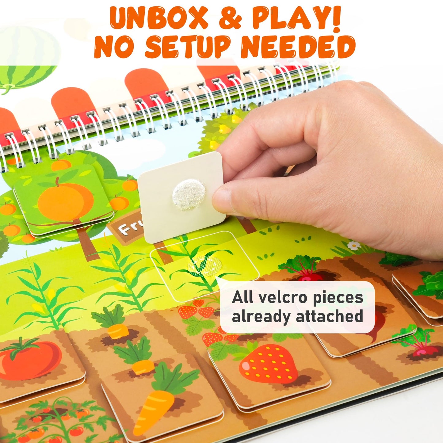 BenBen Busy Book for Toddlers, 30 Pages, Pre-Assembled, Preschool Learning Activities, Montessori Toys for Ages 3 and Up, Autism Sensory Toys, Kids Educational Activity Book, Birthday Gift