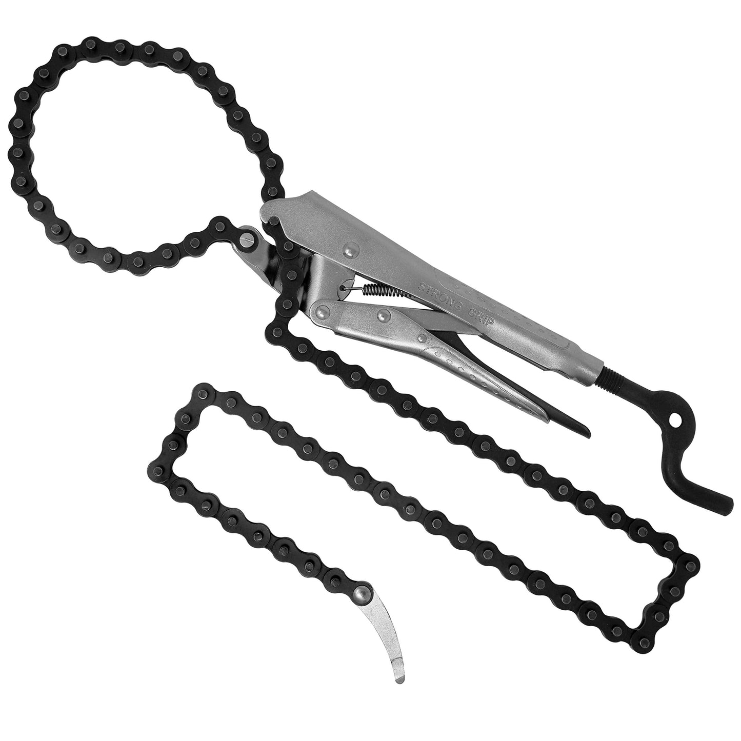 VEVOR Pipe Clamp, 2-6 in, Ultra Clamp with Quick Acting Screws & Locking Chain Pliers, Removable 48 in Chain, Holds 14 in Diameter Pipes